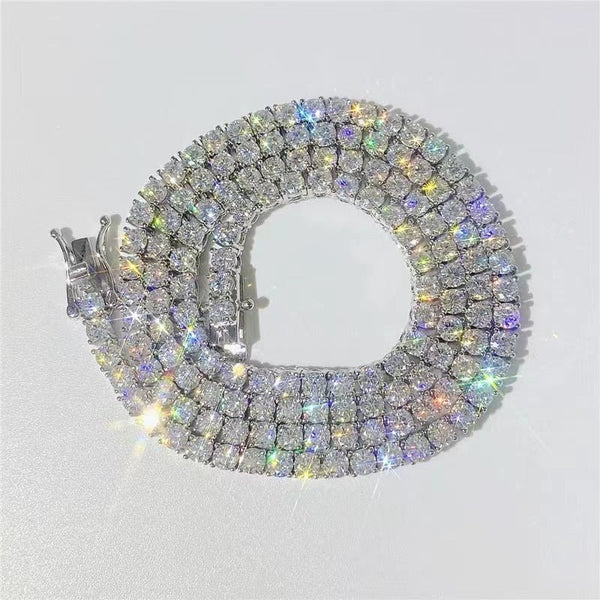 4mm Moissanite Tennis Chain (Stock)