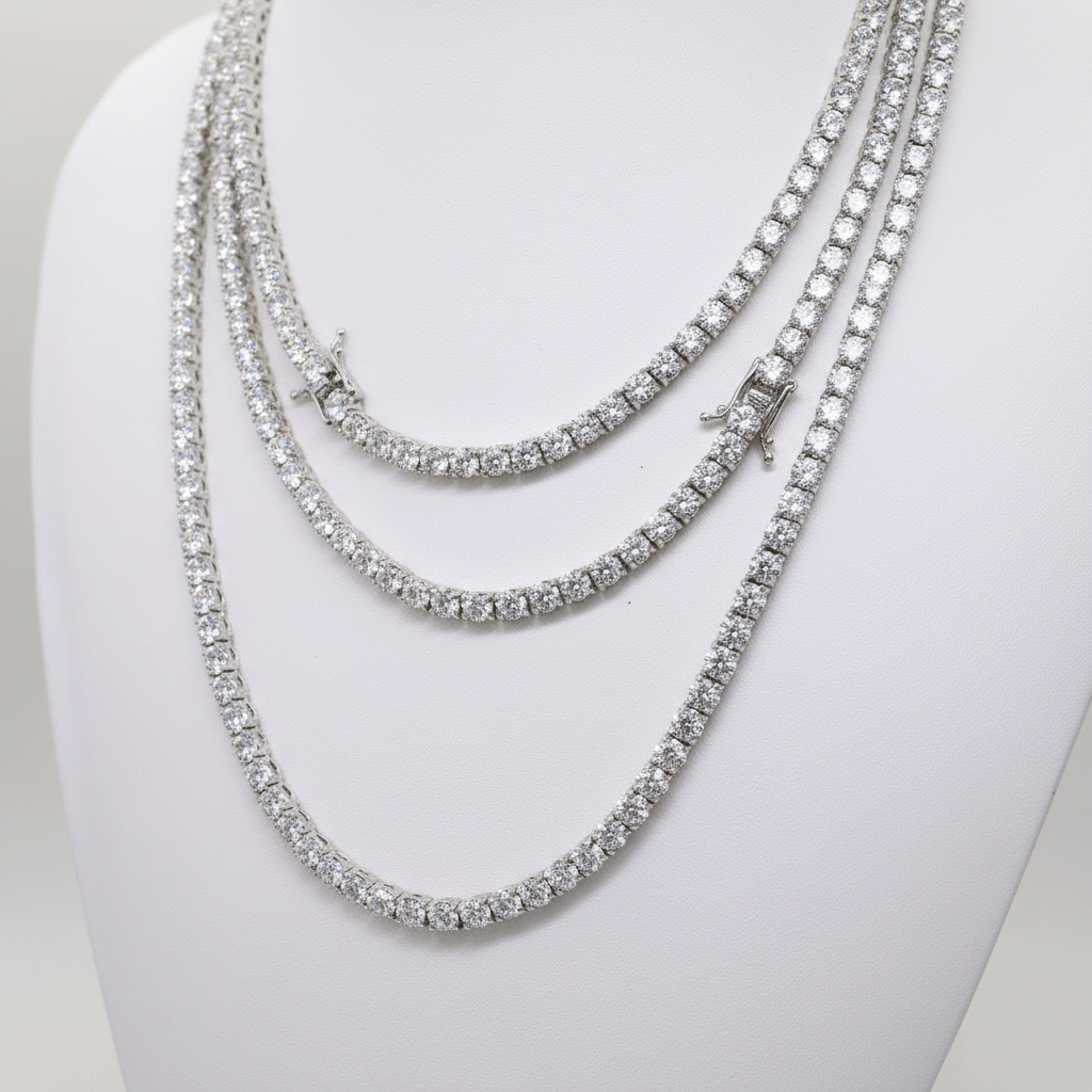 4mm Moissanite Tennis Chain