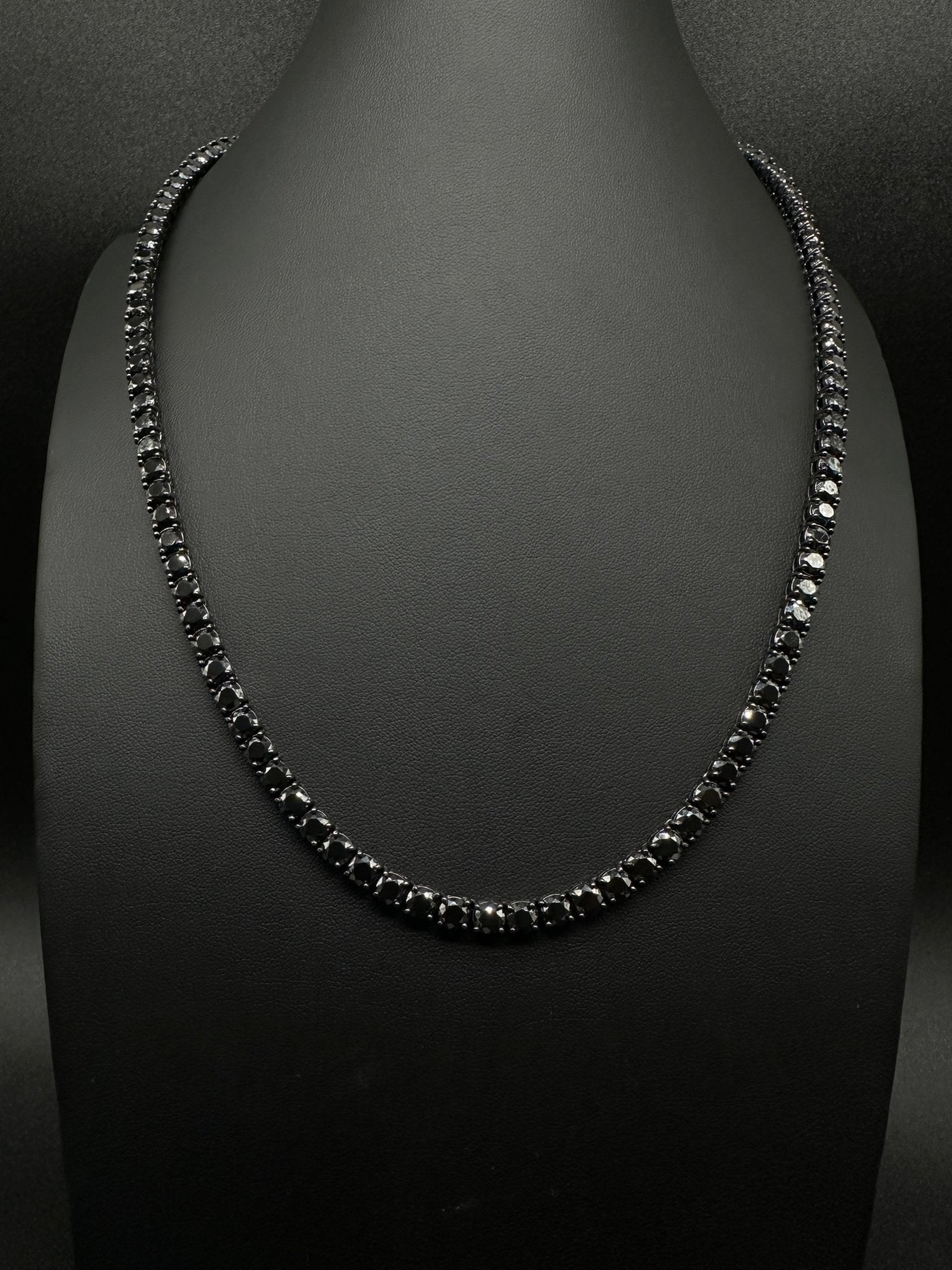 5mm Black Moissanite Tennis Chain - The Real Jewelry CompanyThe Real Jewelry CompanyNecklaces