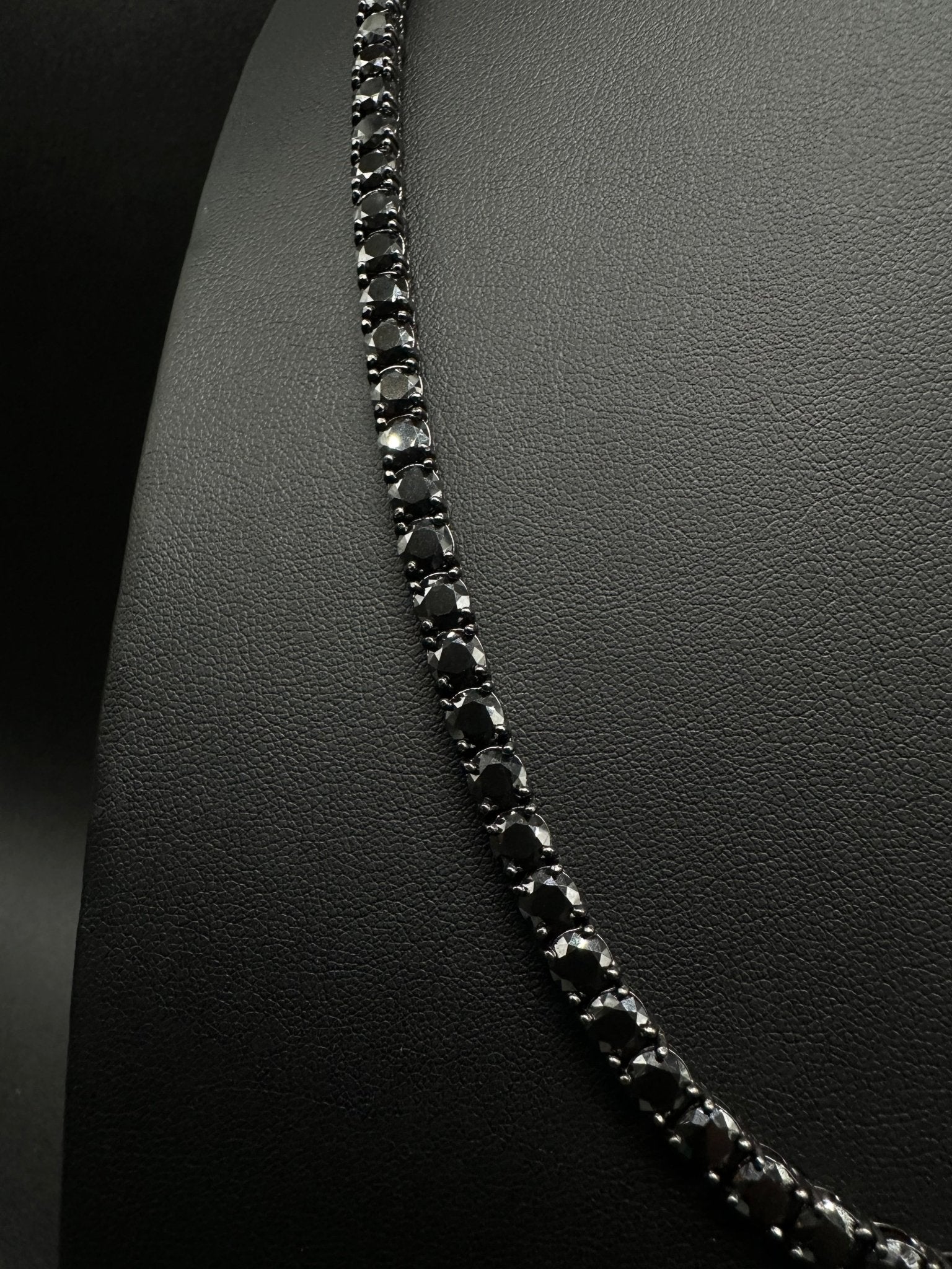 5mm Black Moissanite Tennis Chain - The Real Jewelry CompanyThe Real Jewelry CompanyNecklaces