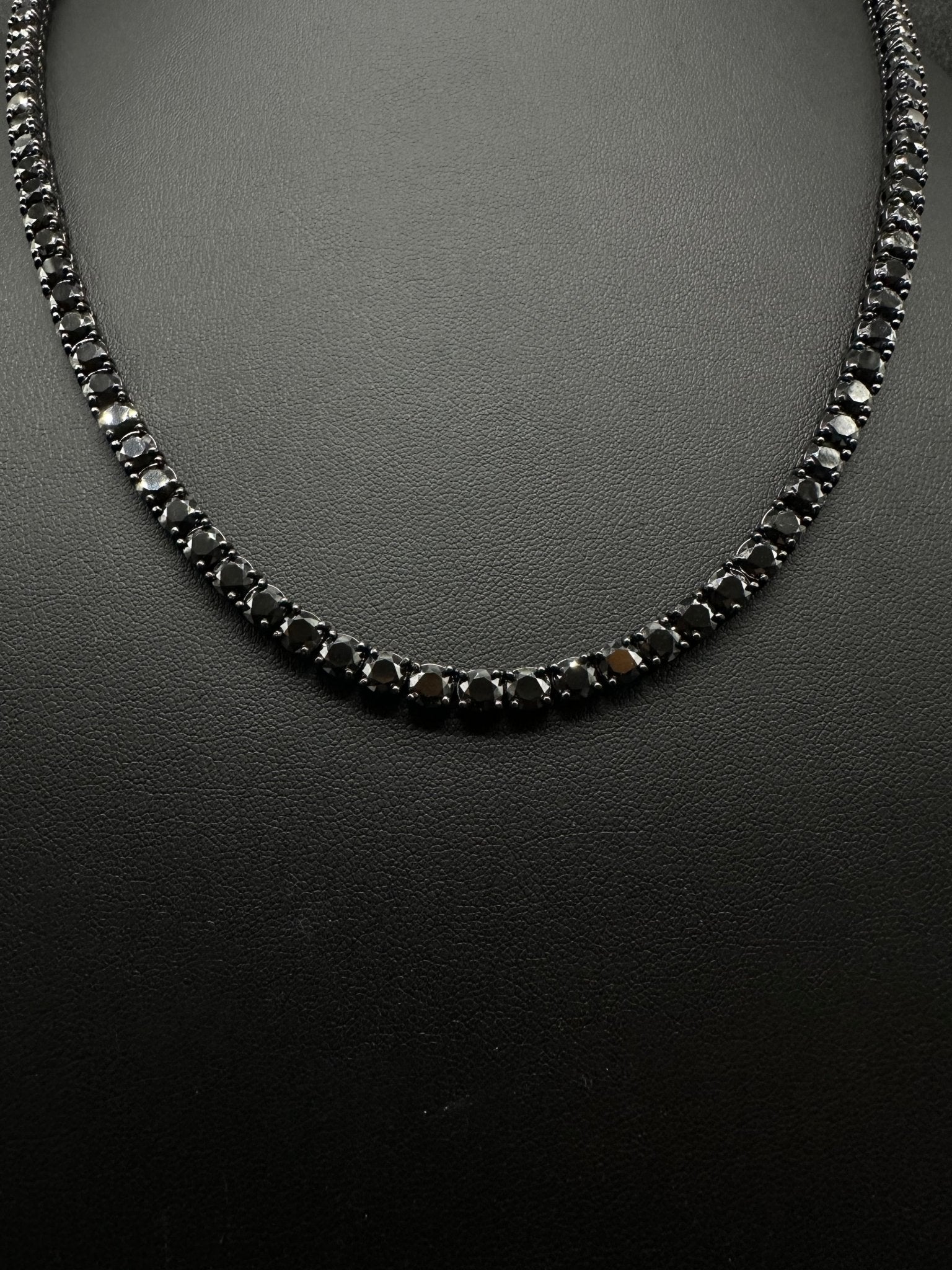 5mm Black Moissanite Tennis Chain - The Real Jewelry CompanyThe Real Jewelry CompanyNecklaces