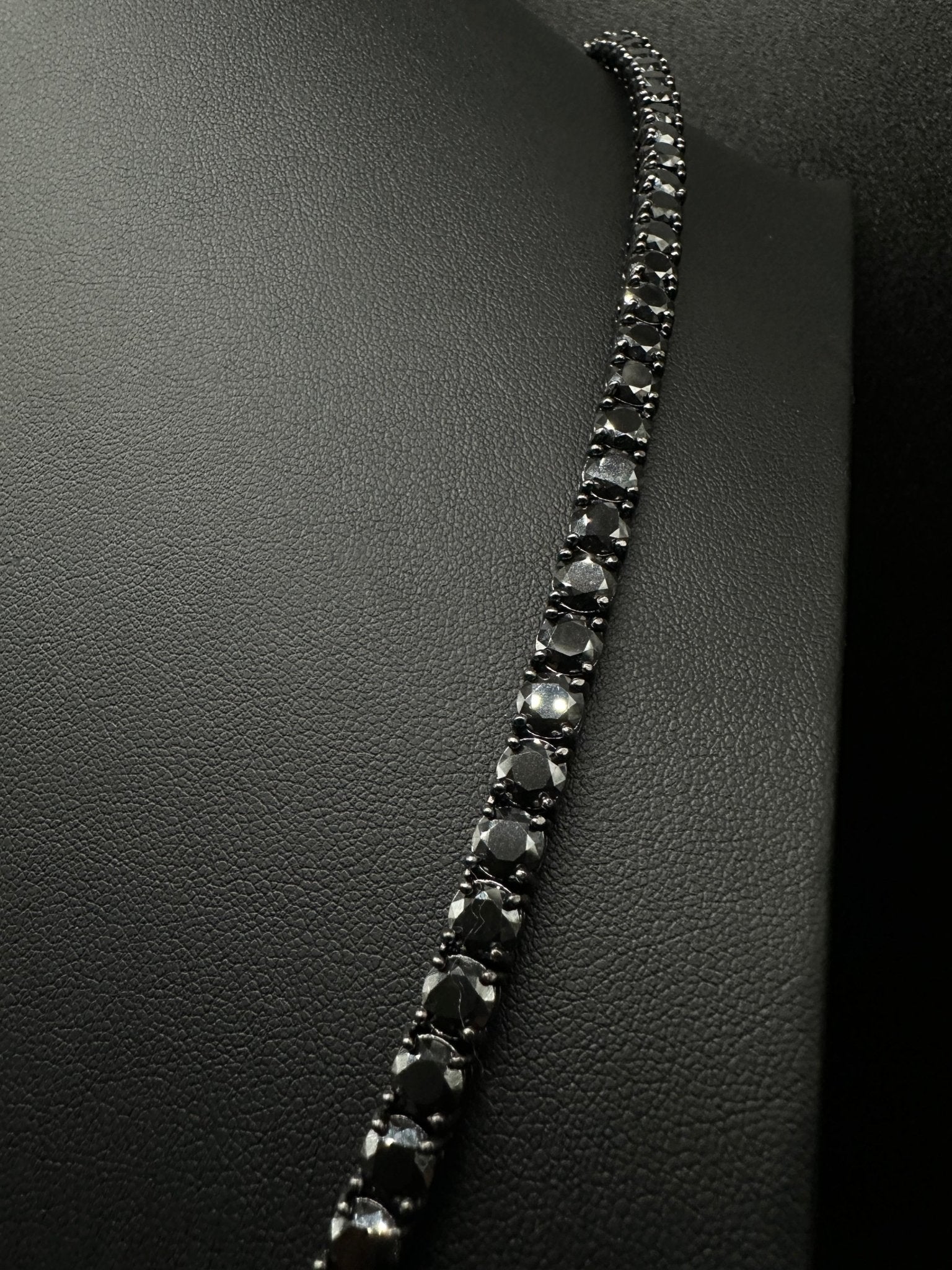 5mm Black Moissanite Tennis Chain - The Real Jewelry CompanyThe Real Jewelry CompanyNecklaces