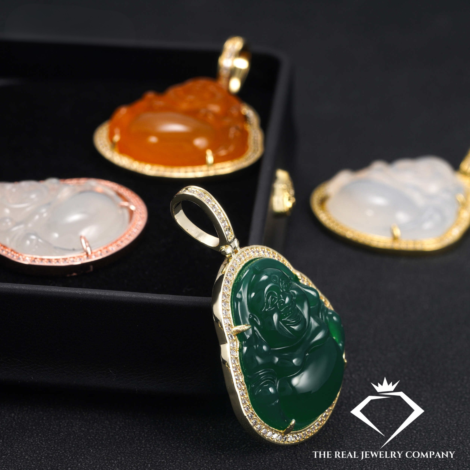 The Prosperity Jade Buddha Pendant