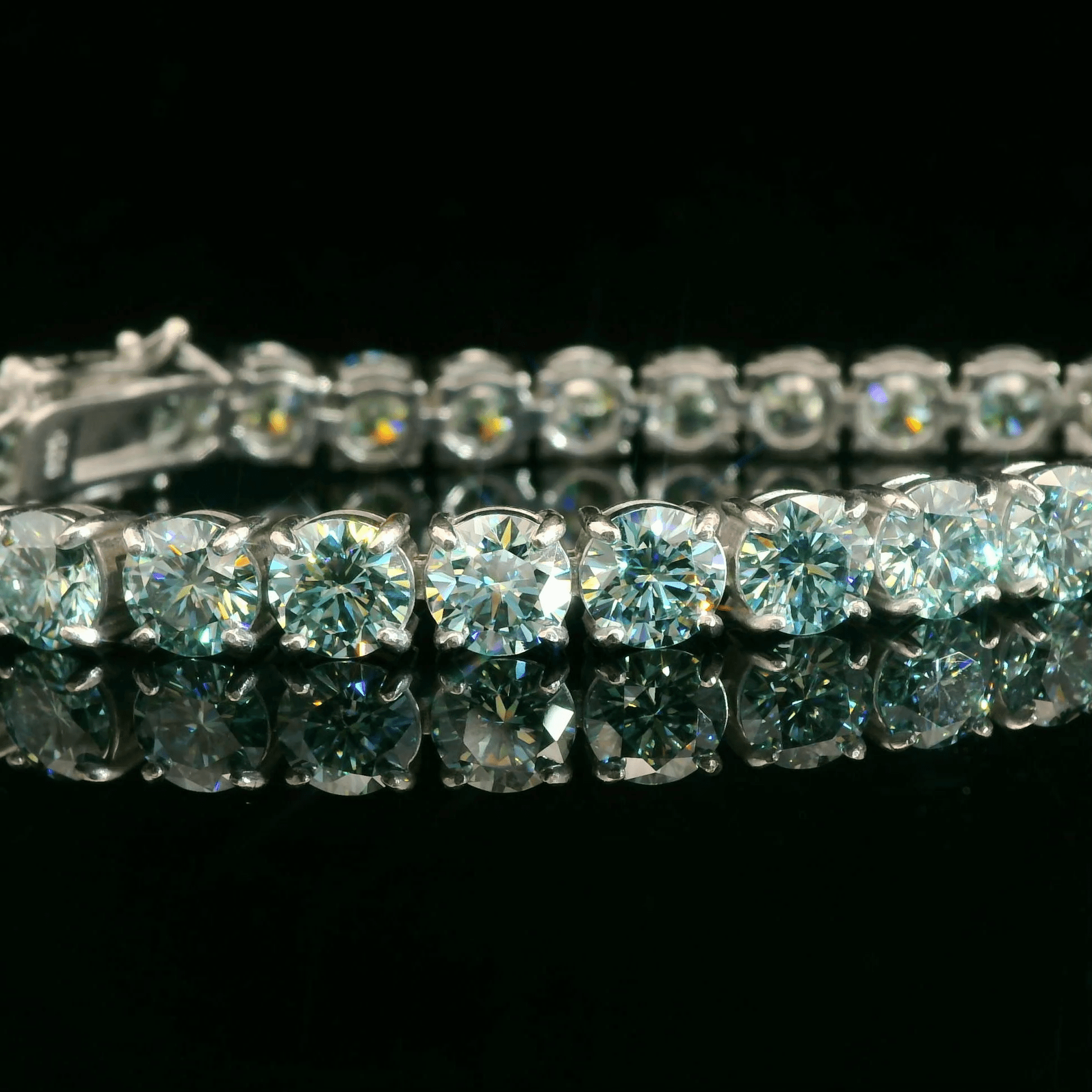 6.5mm Tiffany Blue Tennis Bracelet - The Real Jewelry CompanyThe Real Jewelry CompanyBracelets