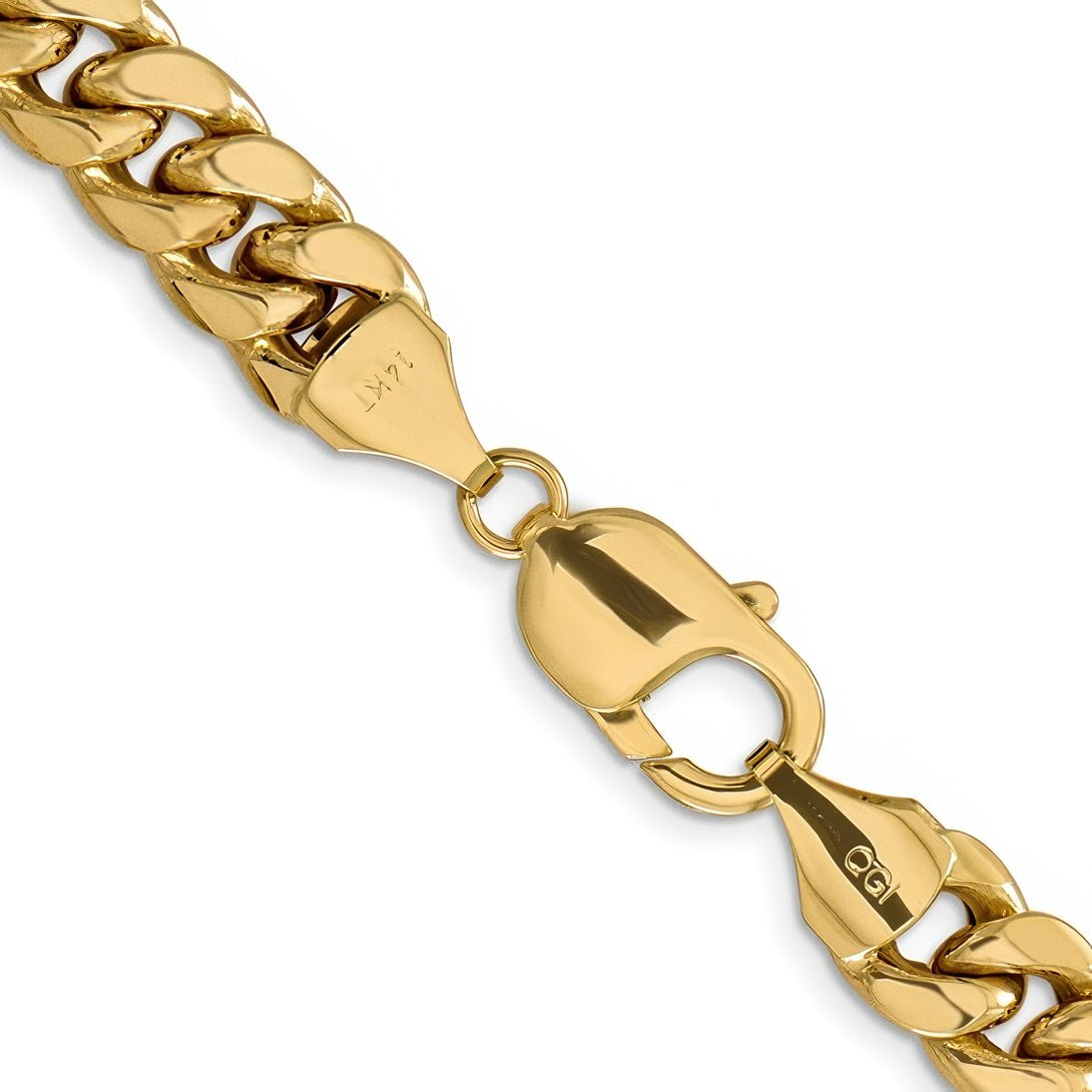 9.3mm 14k Gold Cuban Chain