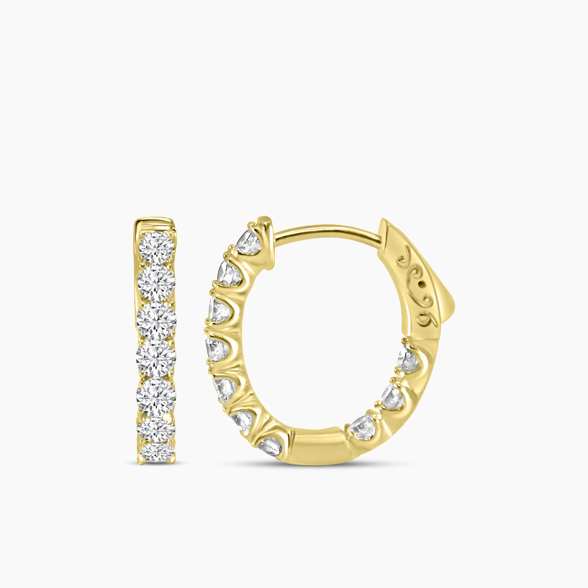 Lab Diamond Earrings 1.75 Ctw E4330