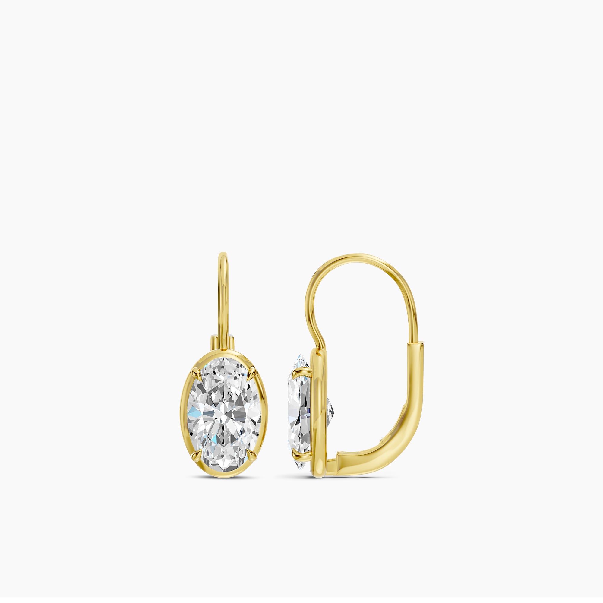 Lab Diamond Earrings 4.00 Ctw E4397