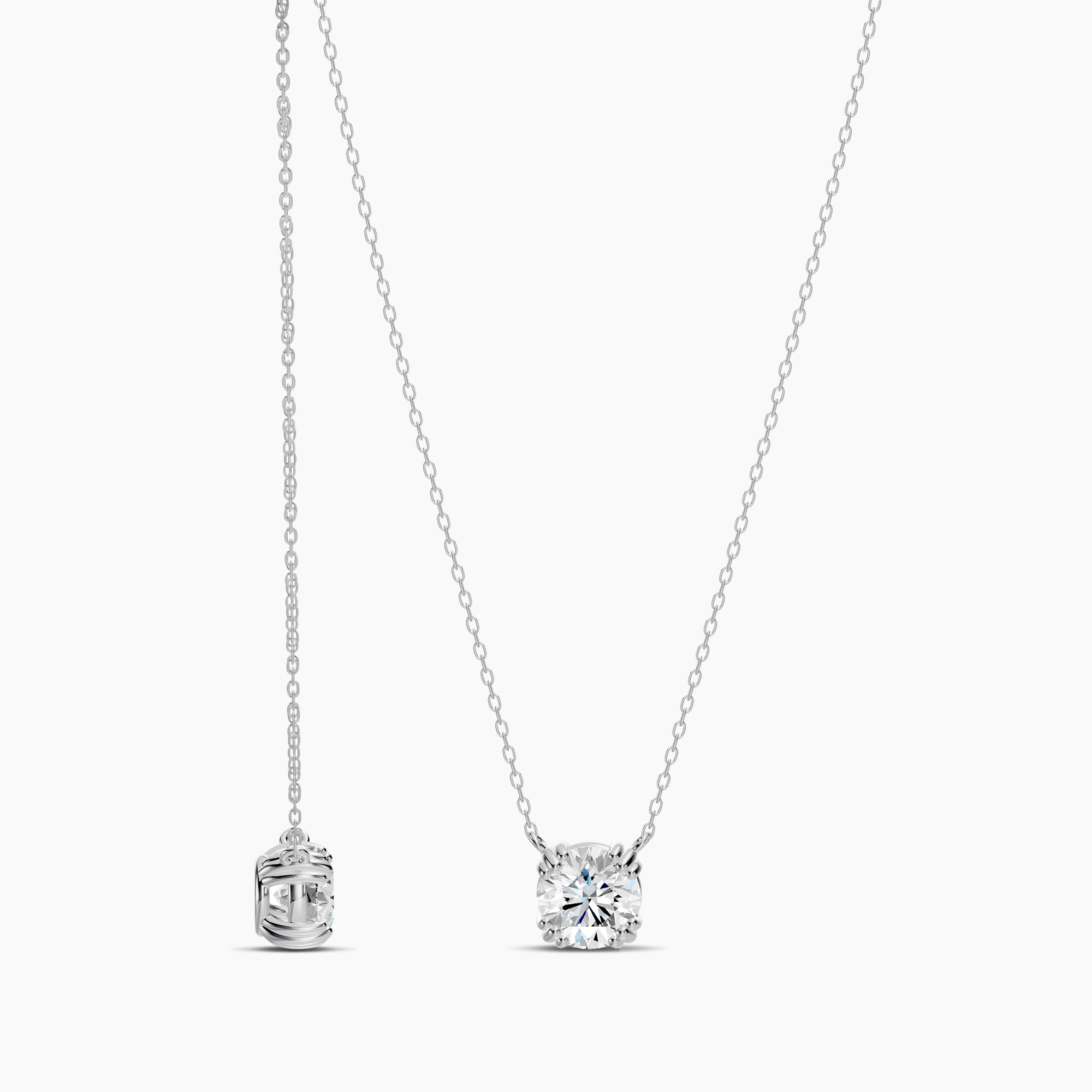 Lab Diamond Necklace 1.00 Ctw N4116