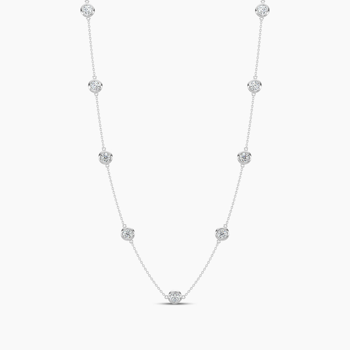 Lab Diamond Necklace 1.00 Ctw NY100