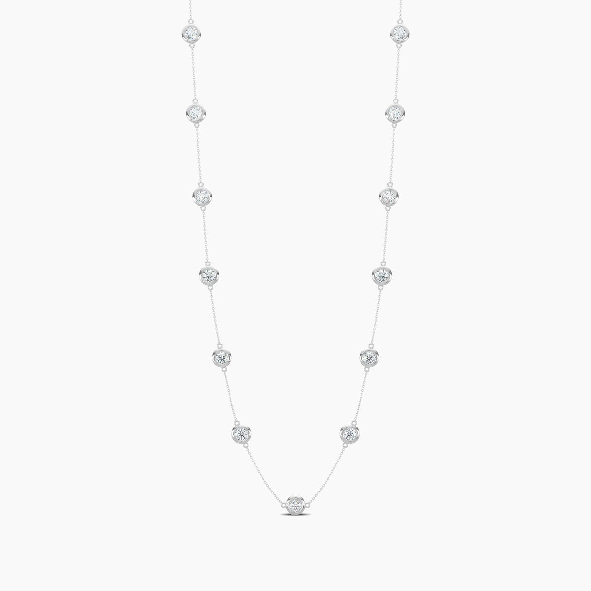 Lab Diamond Necklace 3.00 Ctw NY300