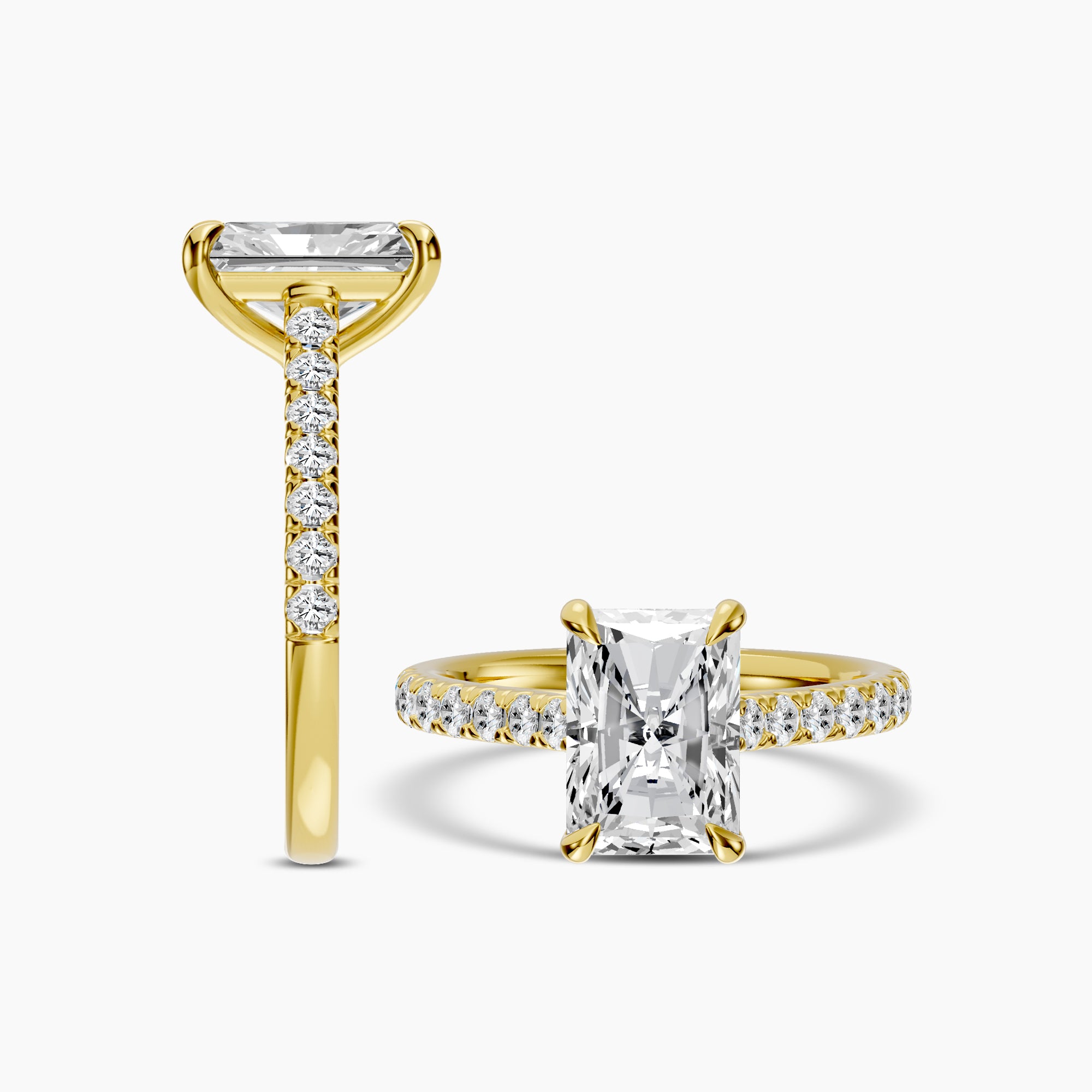 Lab Diamond Engagement Ring 3.50 Ctw RE4329