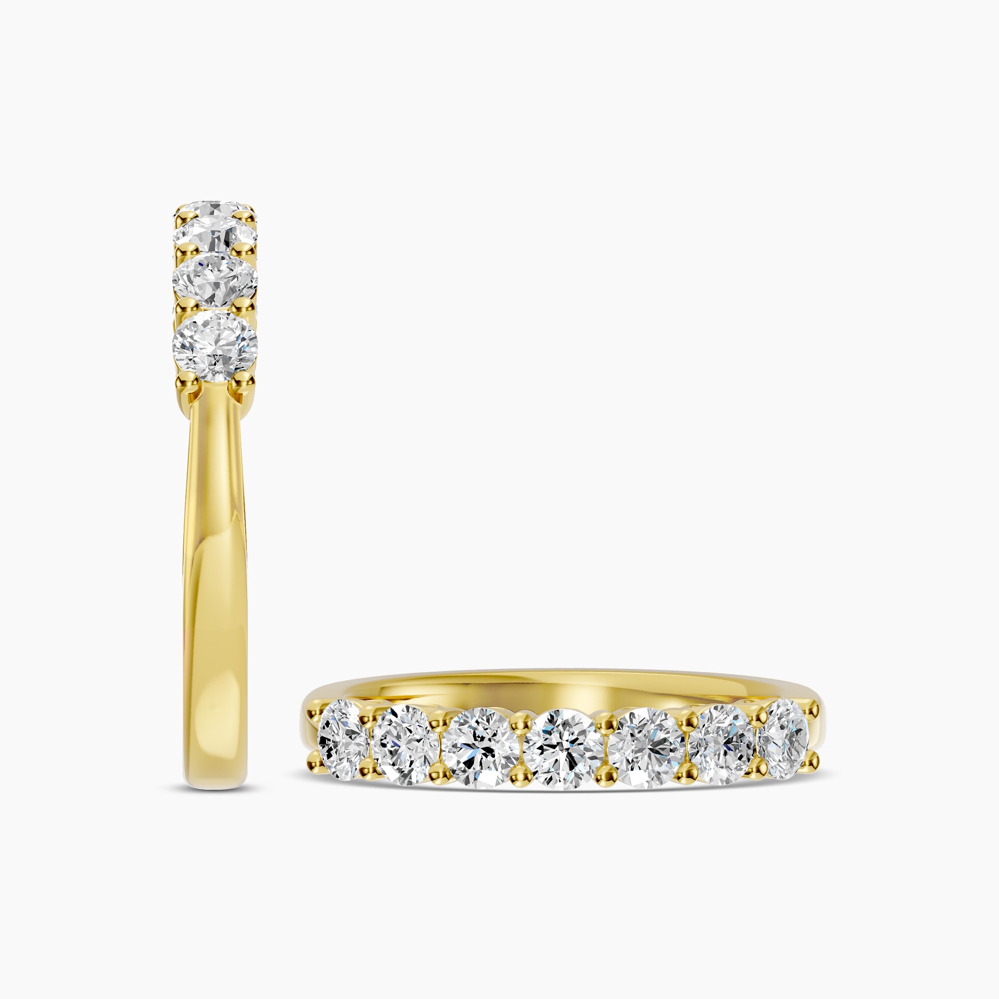 Lab Diamond Ring 0.75 Ctw R4380