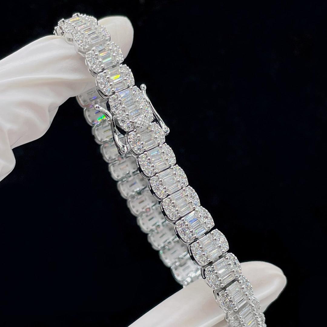 Baguette Moissanite Tennis Bracelet (STOCK) - The Real Jewelry CompanyThe Real Jewelry CompanyBracelets