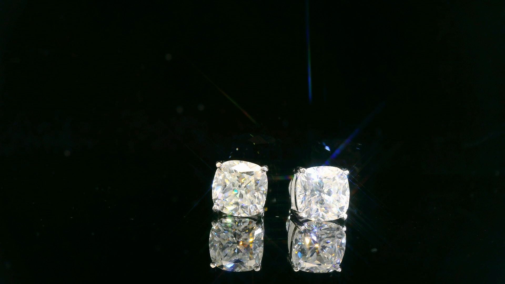 Cushion Cut Moissanite Earrings - The Real Jewelry CompanyThe Real Jewelry CompanyEarrings