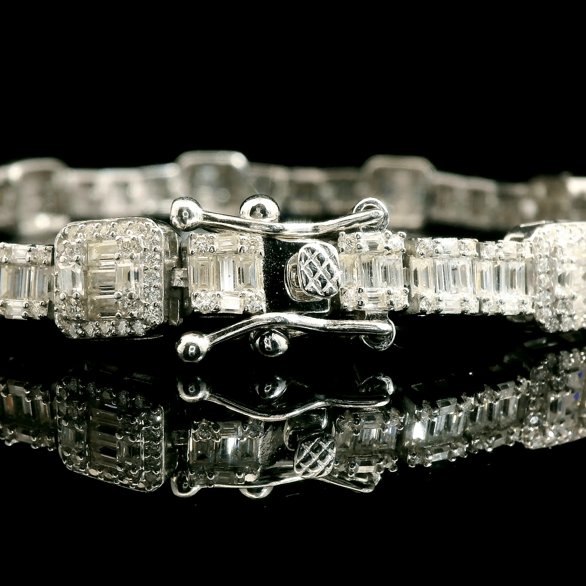 Designer Moissanite Baguette Tennis Bracelet - The Real Jewelry CompanyThe Real Jewelry CompanyBracelets