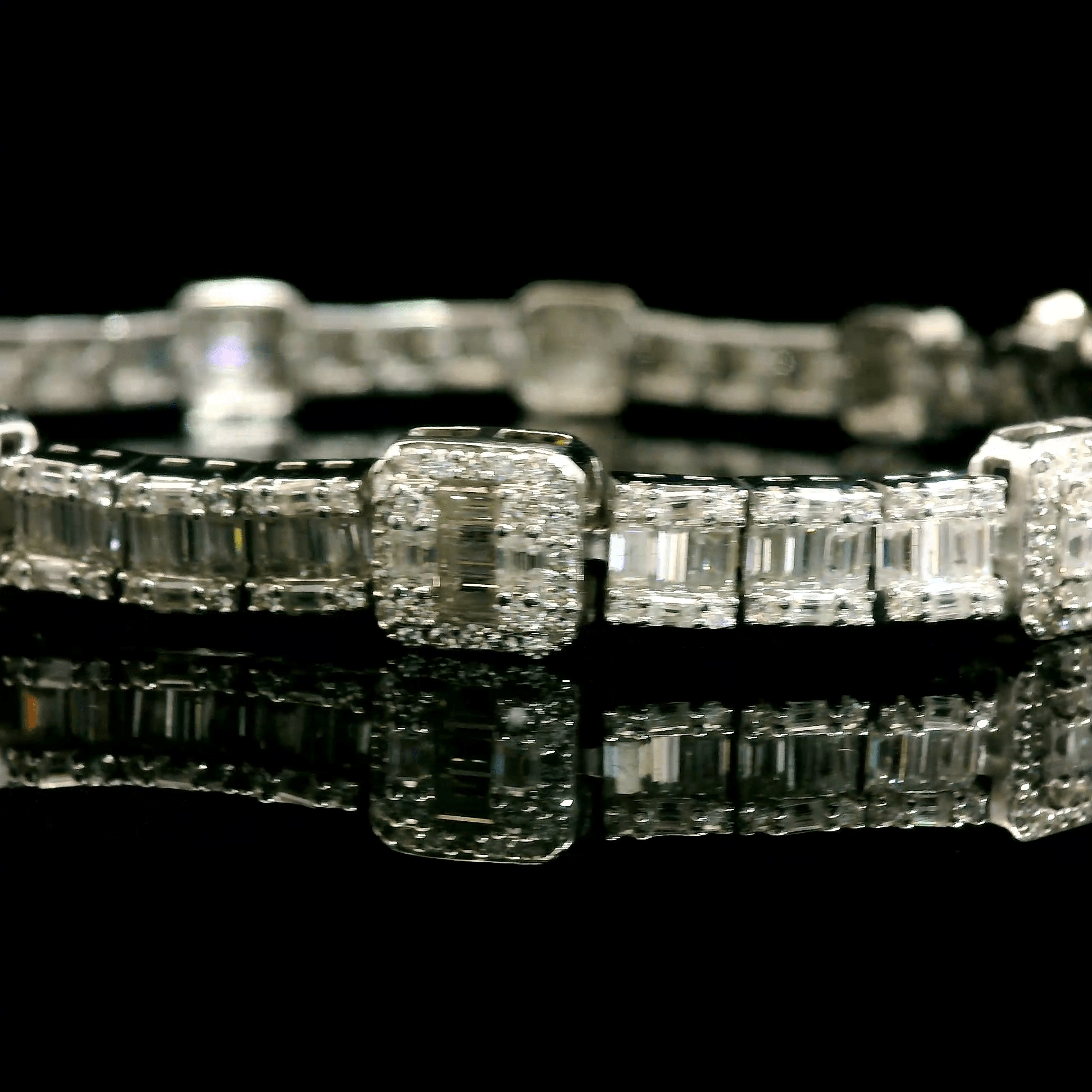 Designer Moissanite Baguette Tennis Bracelet - The Real Jewelry CompanyThe Real Jewelry CompanyBracelets