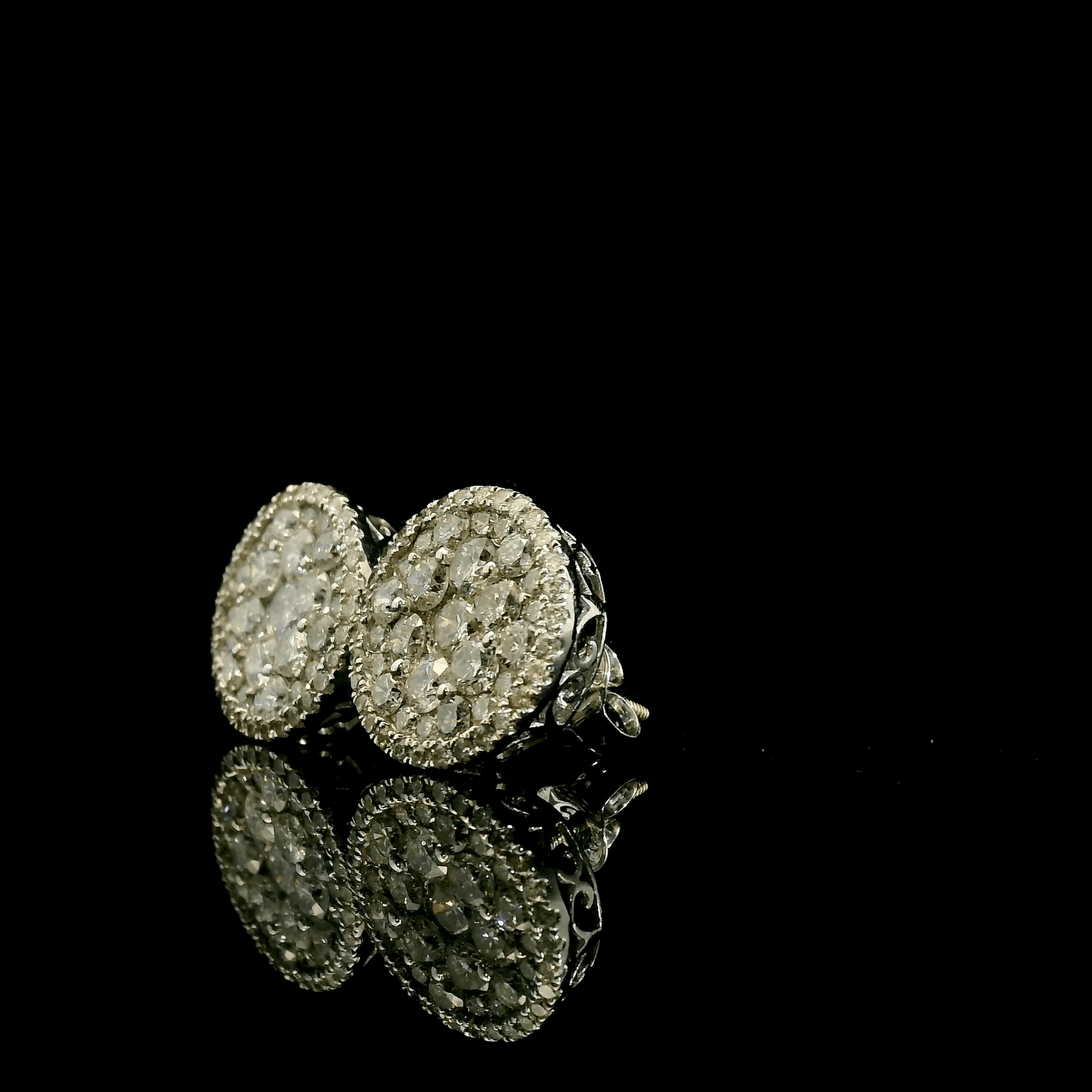 Diamond Cluster Earrings - The Real Jewelry CompanyThe Real Jewelry CompanyEarrings