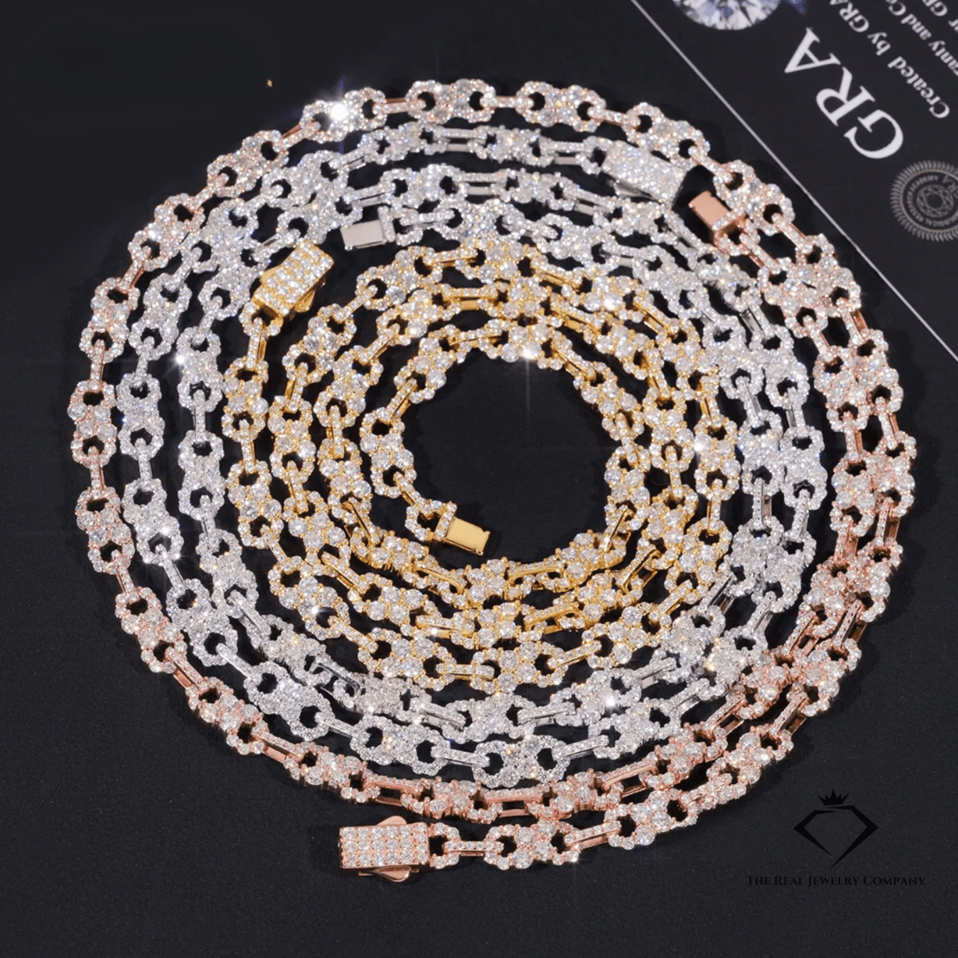 Eternal Ice – Moissanite Infinity Link Cuban Bracelet