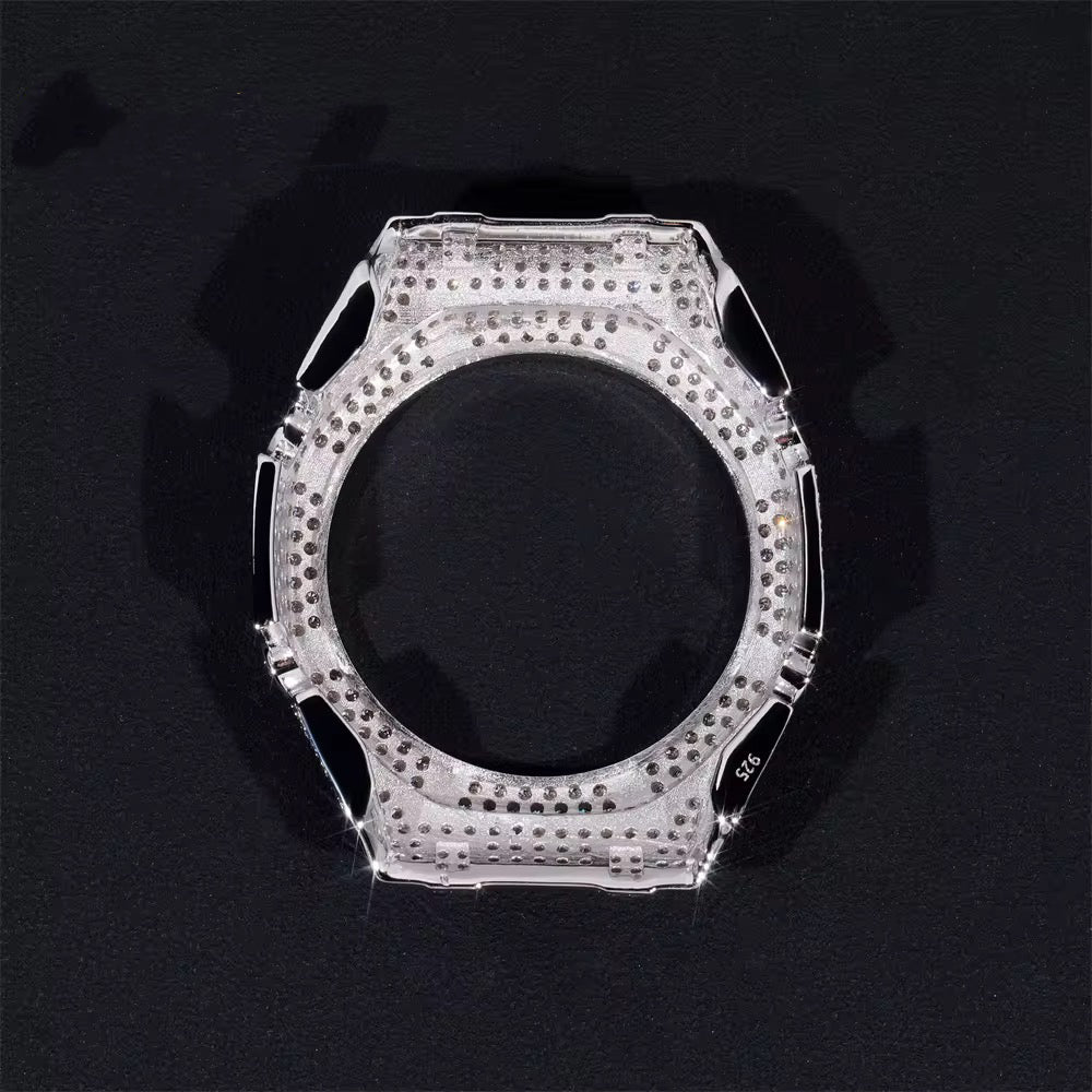 G Shock GA2100 Moissanite Watch Case 14K Gold alternate angle - The Real Jewelry Company