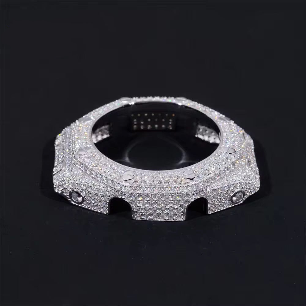 G Shock GA2100 Moissanite Watch Case 14K Gold on model - The Real Jewelry Company