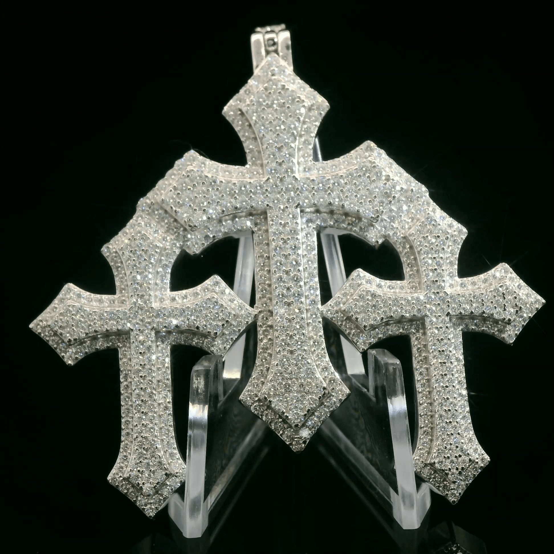 Grand Trinity Triple Cross Pendant - The Real Jewelry CompanyThe Real Jewelry Company