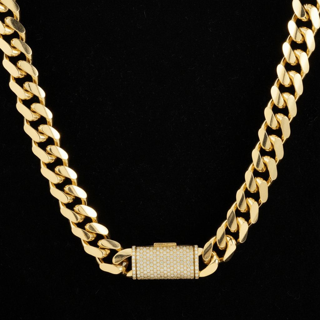 IGI Certified Lab - Grown Diamond Cuban Chain – 12MM 925 Silver Iced Out Necklace & Bracelet