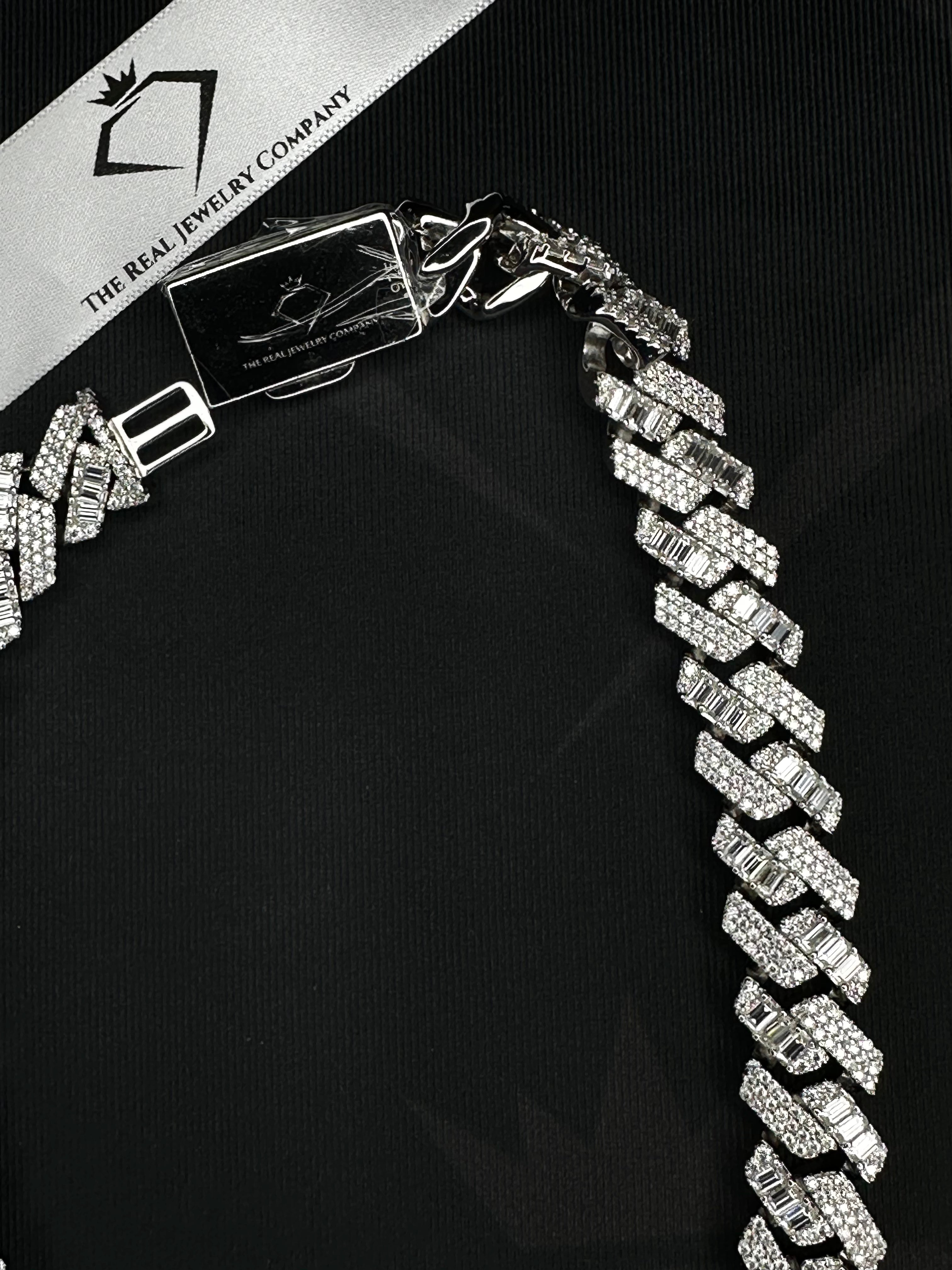 15mm_moissanite emerald cuban chain