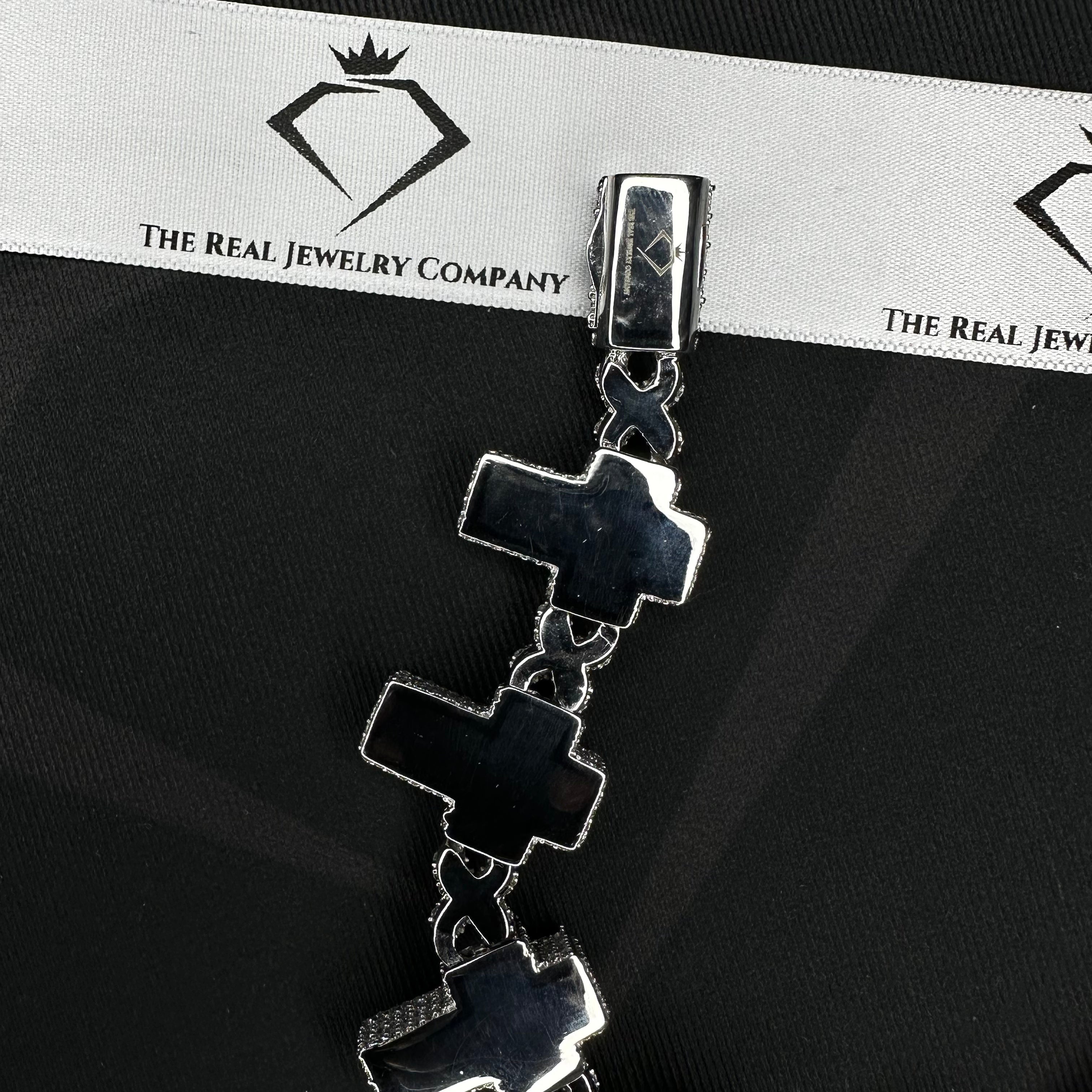 Infinity Baguette Cross Bracelet