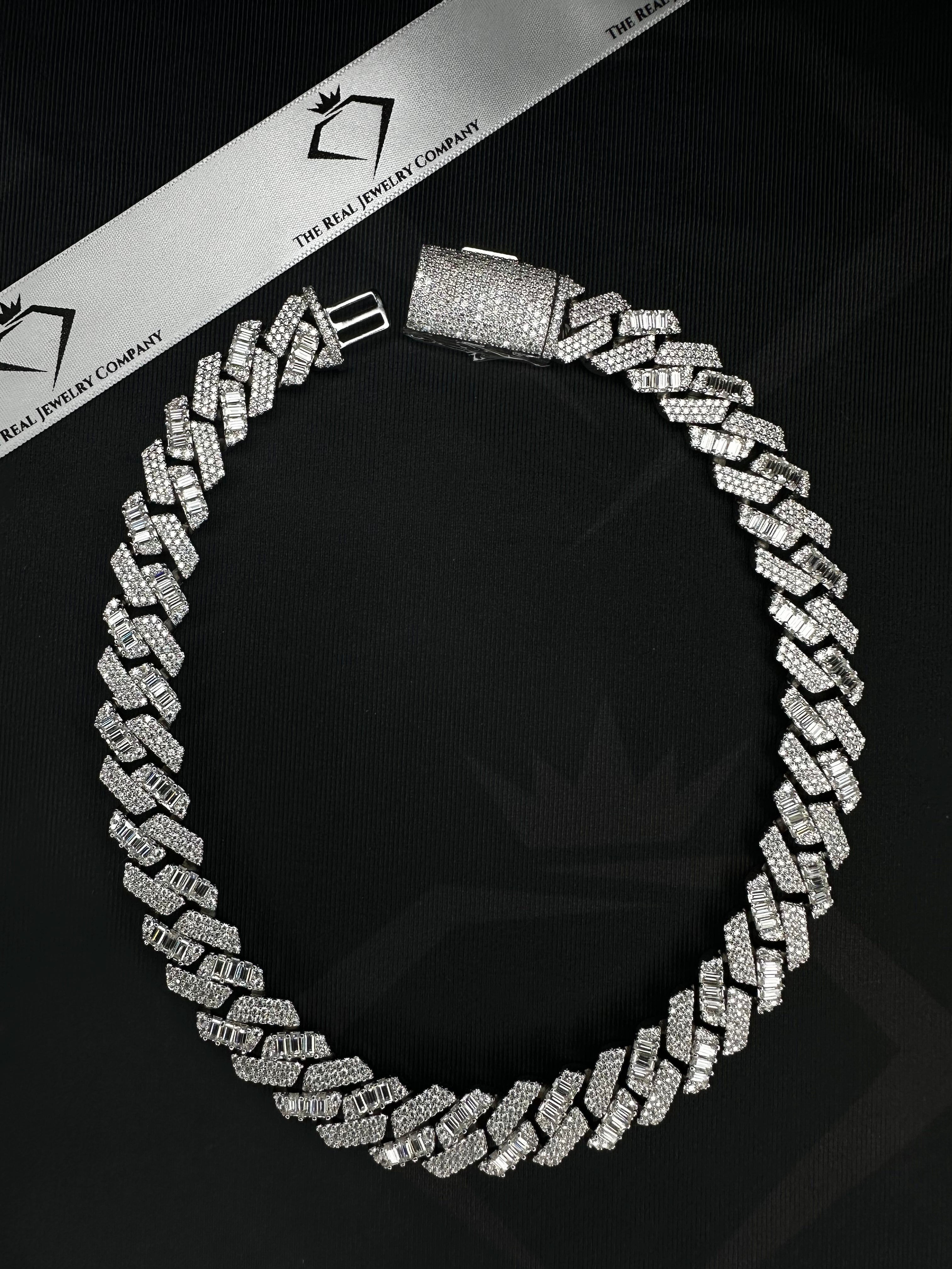 15mm_moissanite emerald cuban chain