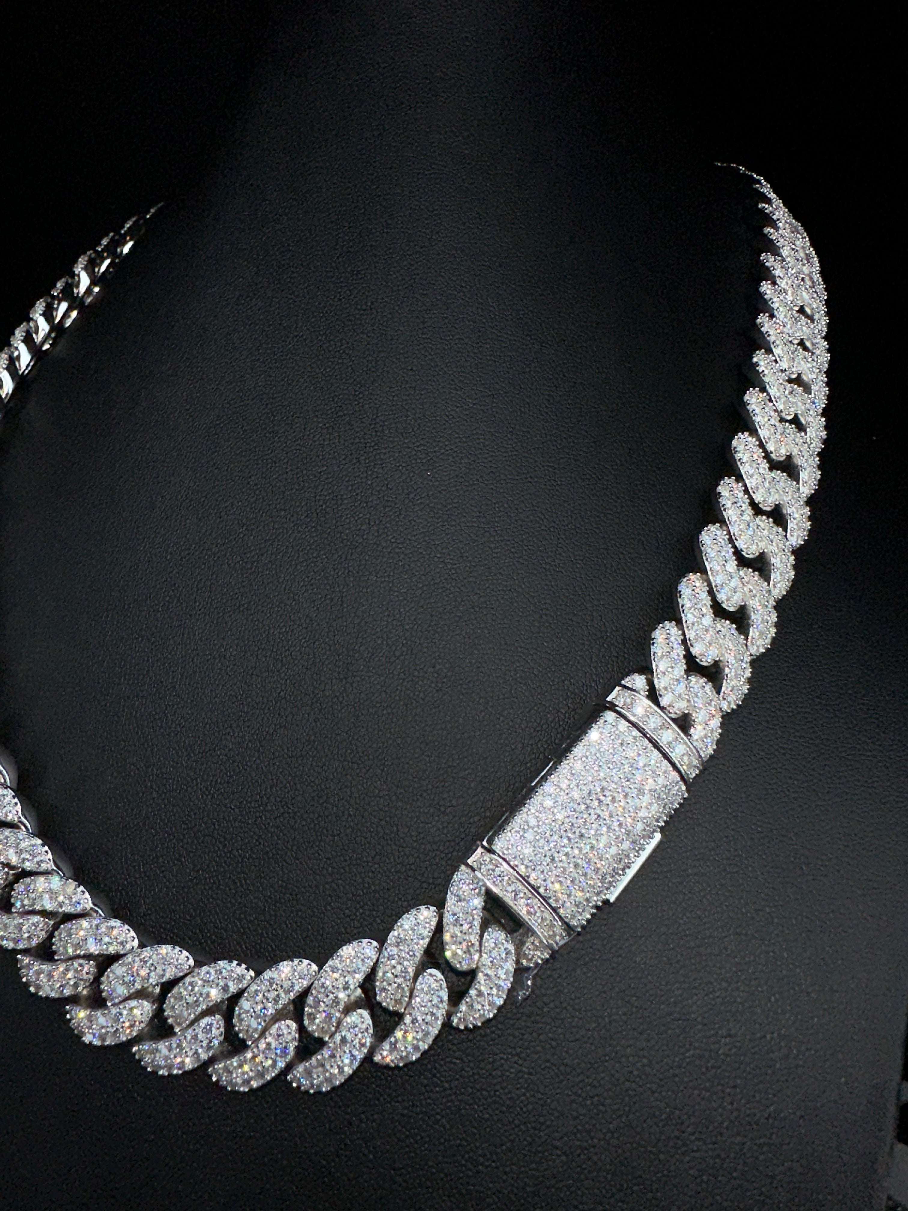 15MM Moissanite Miami Cuban Link Chain