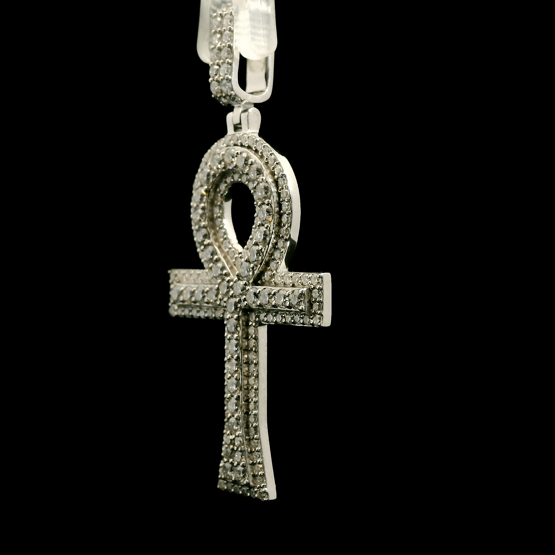 Moissanite Ankh Pendant - The Real Jewelry CompanyThe Real Jewelry CompanyPendants