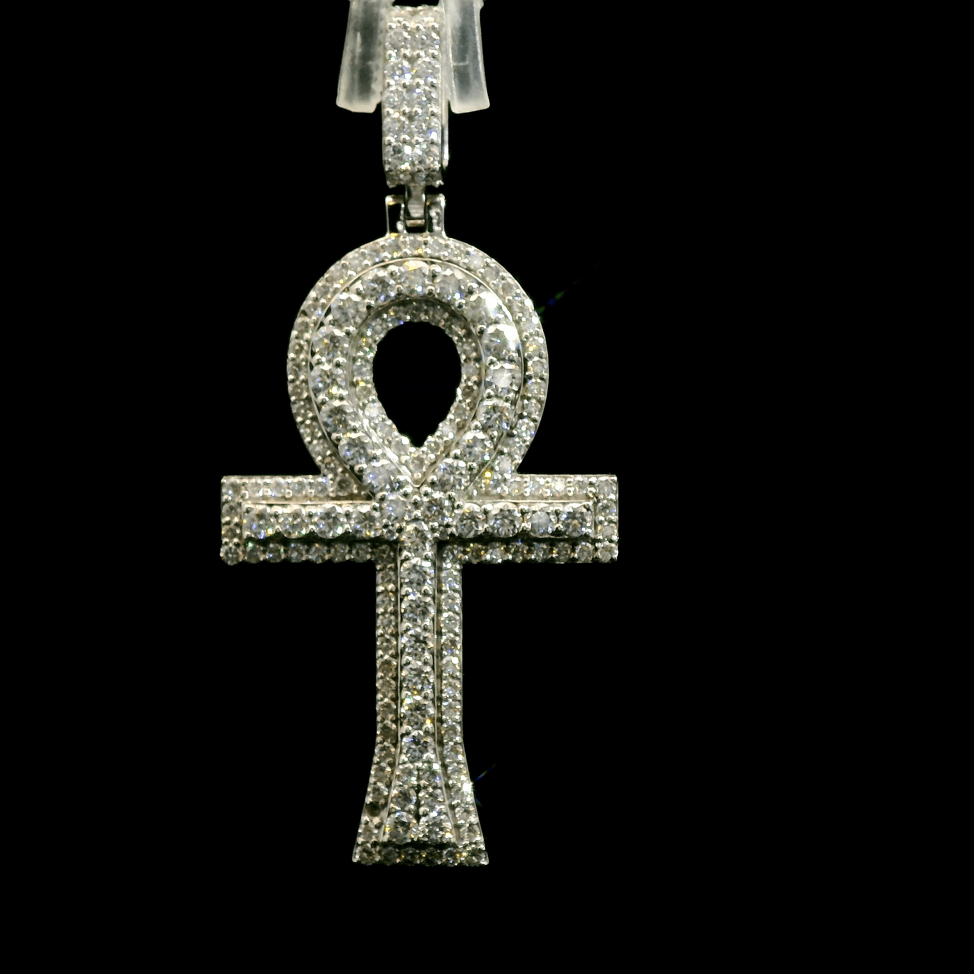 Moissanite Ankh Pendant - The Real Jewelry CompanyThe Real Jewelry CompanyPendants