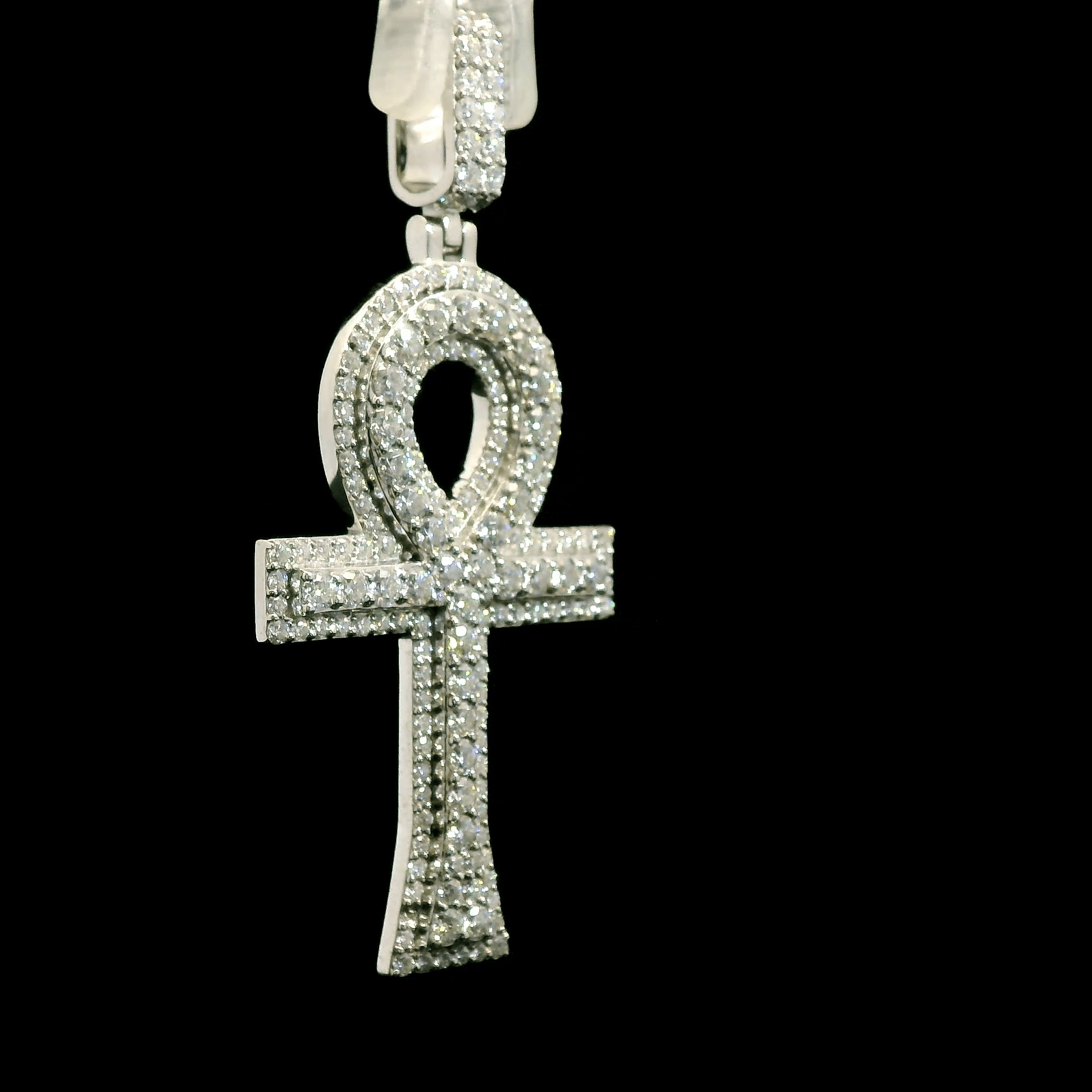 Moissanite Ankh Pendant - The Real Jewelry CompanyThe Real Jewelry CompanyPendants