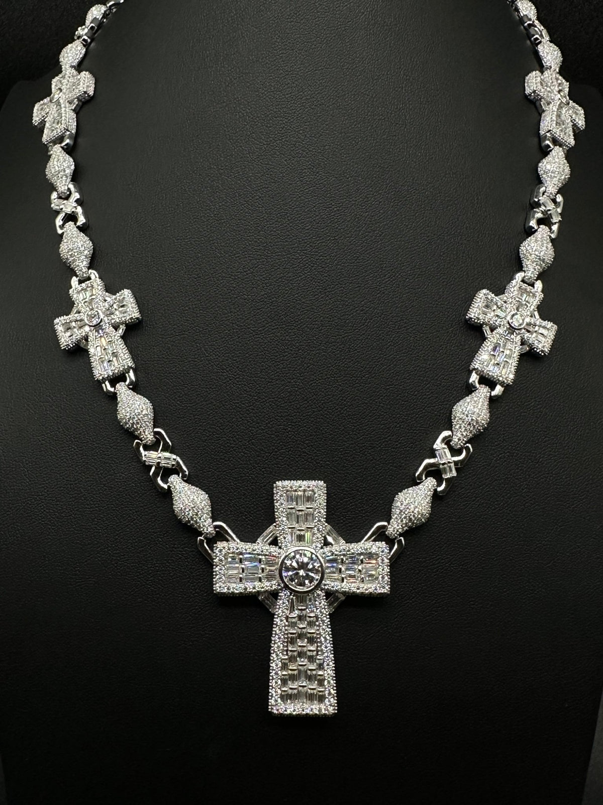 Moissanite Designer Cross Necklace - The Real Jewelry CompanyThe Real Jewelry CompanyNecklaces