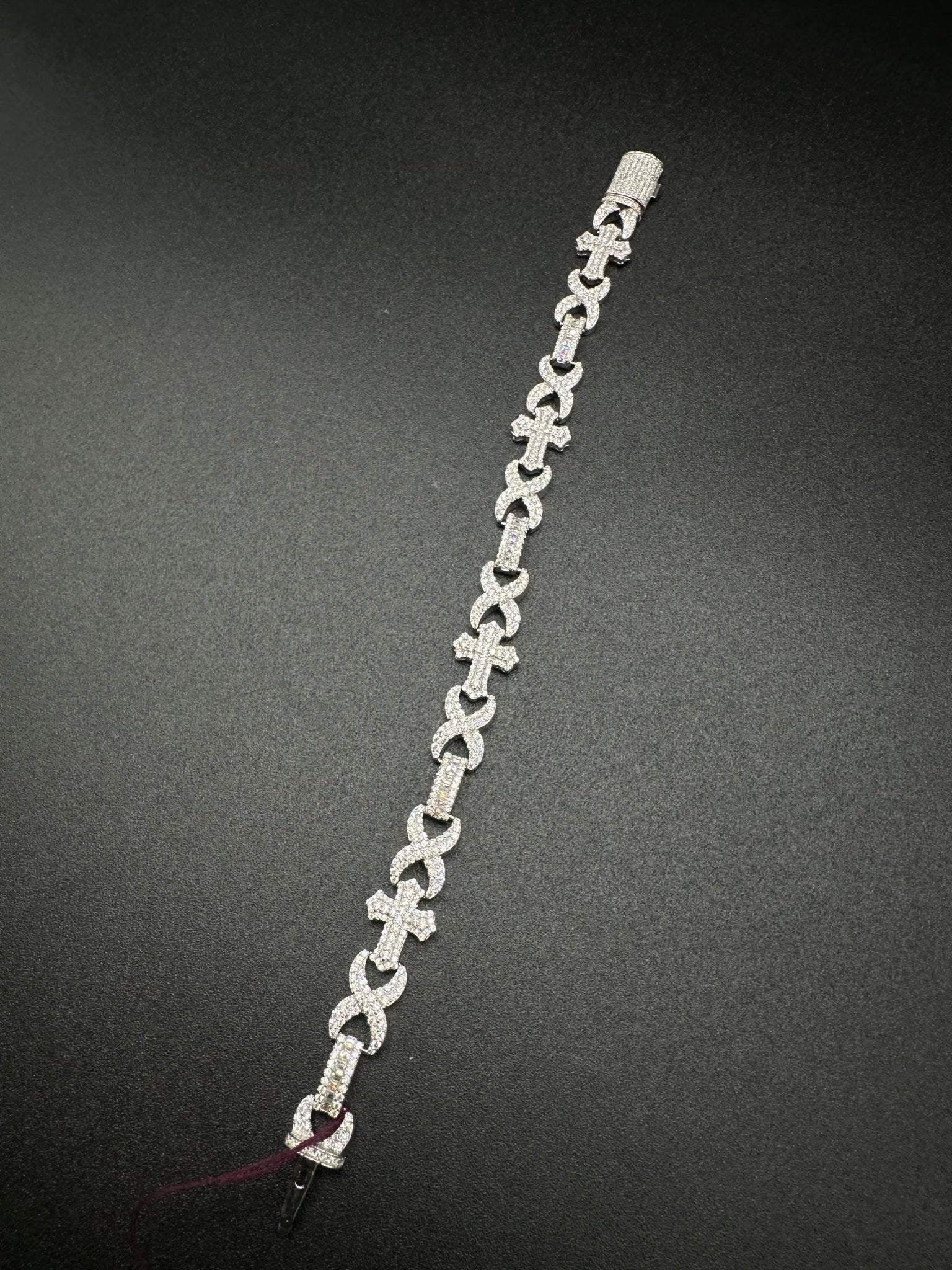 Moissanite Infinity Cross Tennis Bracelet - The Real Jewelry CompanyRoyal Chain Group