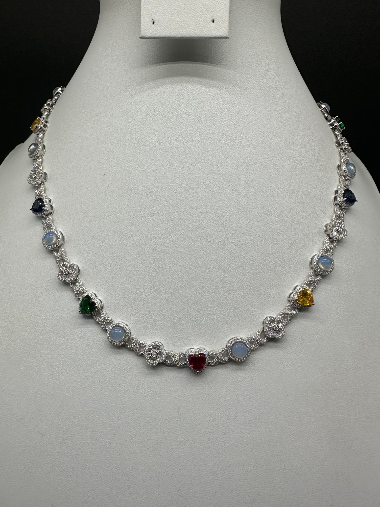 Moissanite Infinity Gemstone Necklace - The Real Jewelry CompanyRoyal Chain GroupNecklaces