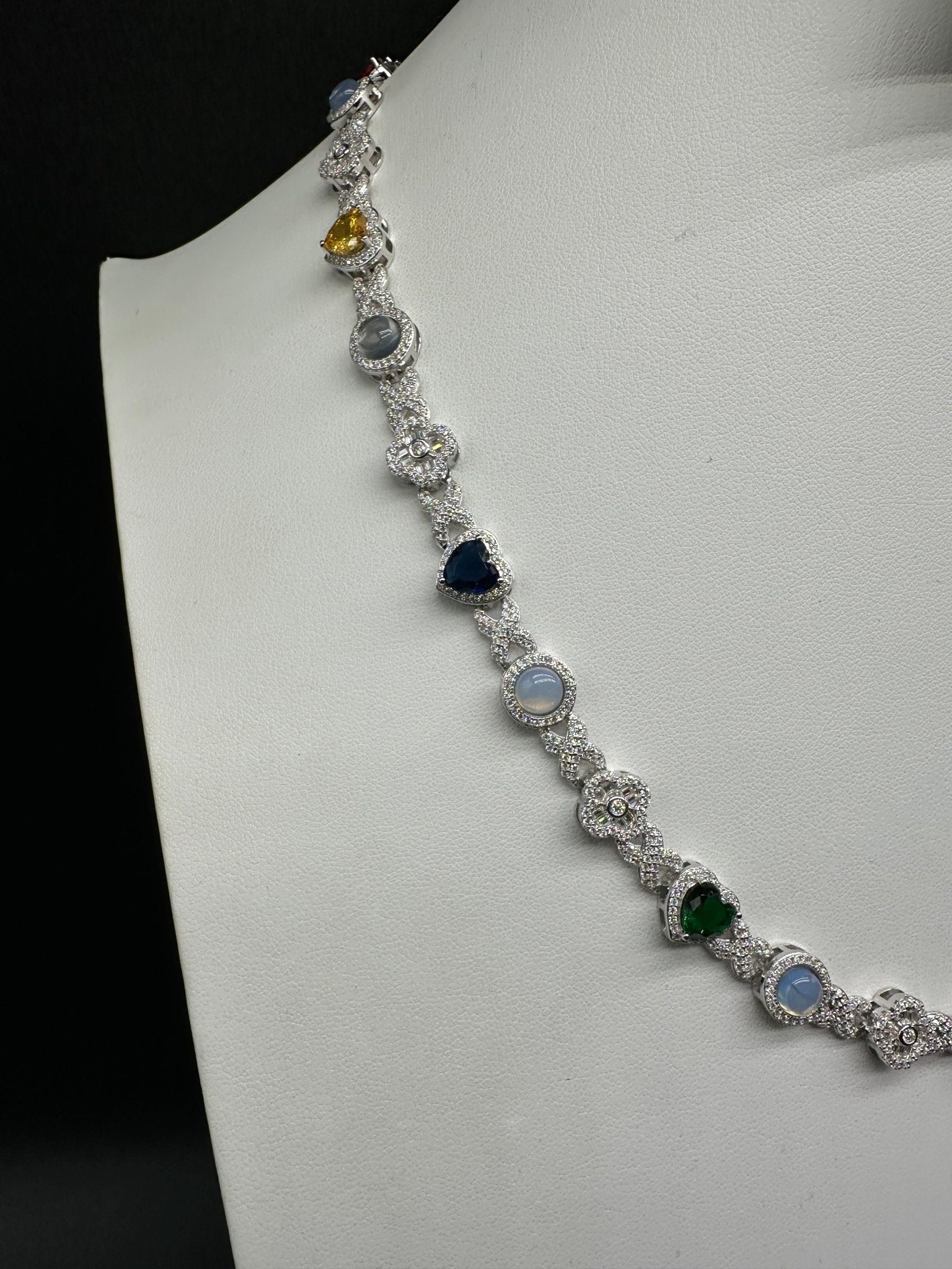 Moissanite Infinity Gemstone Necklace - The Real Jewelry CompanyRoyal Chain GroupNecklaces