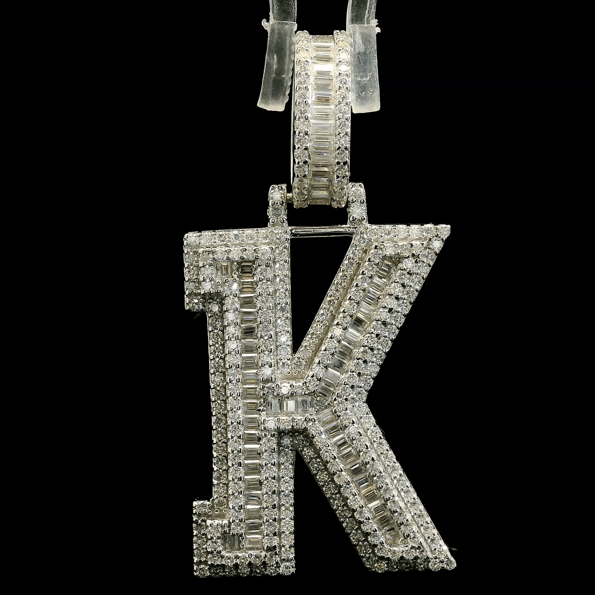 Moissanite Letter K Pendant - The Real Jewelry CompanyThe Real Jewelry CompanyPendants