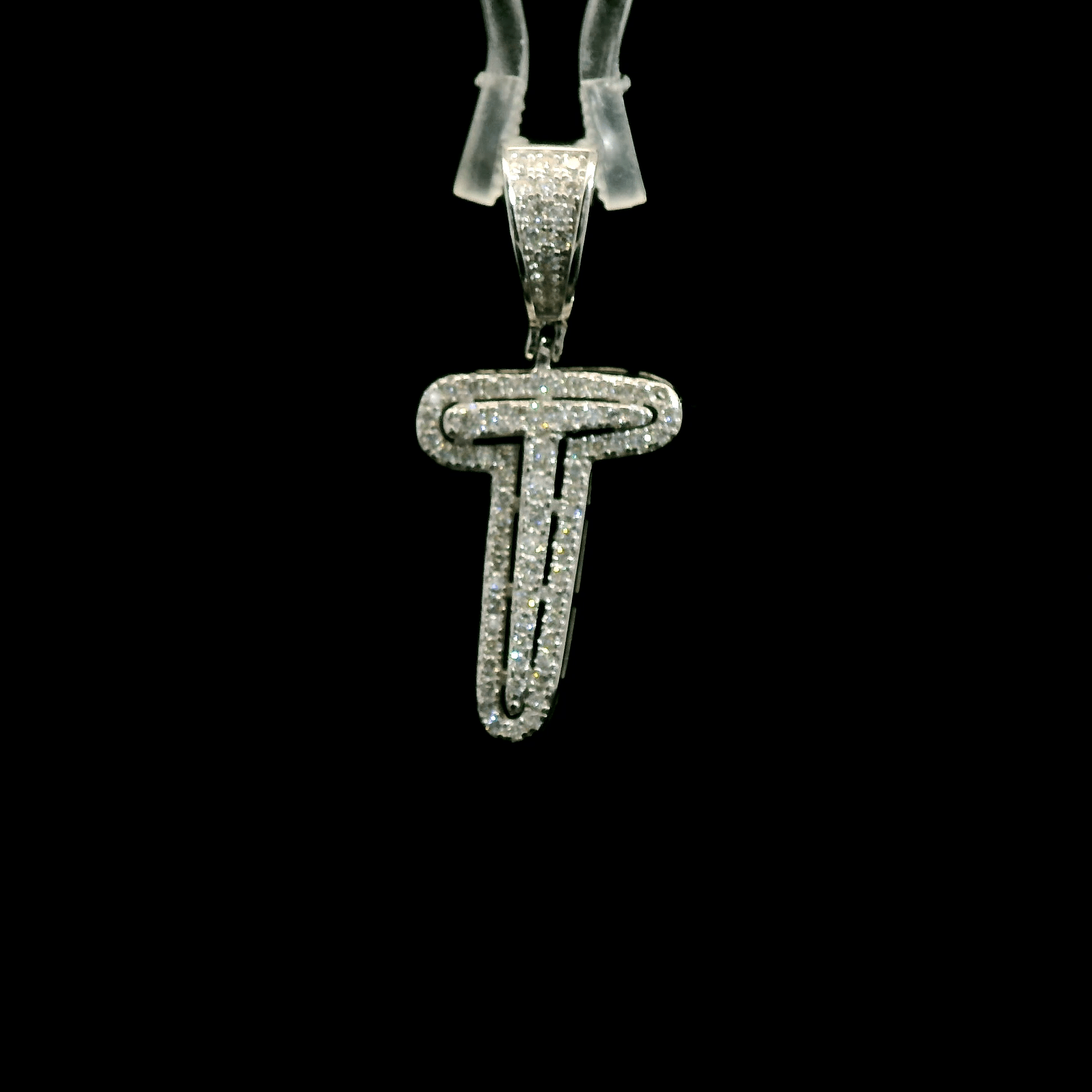 Moissanite Letter T Pendant - The Real Jewelry CompanyThe Real Jewelry CompanyPendants