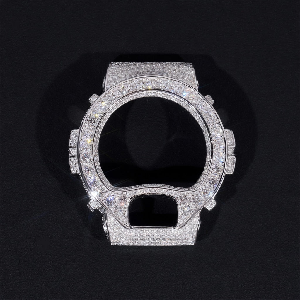 Iced Out Moissanite Watch - 925 Sterling Silver