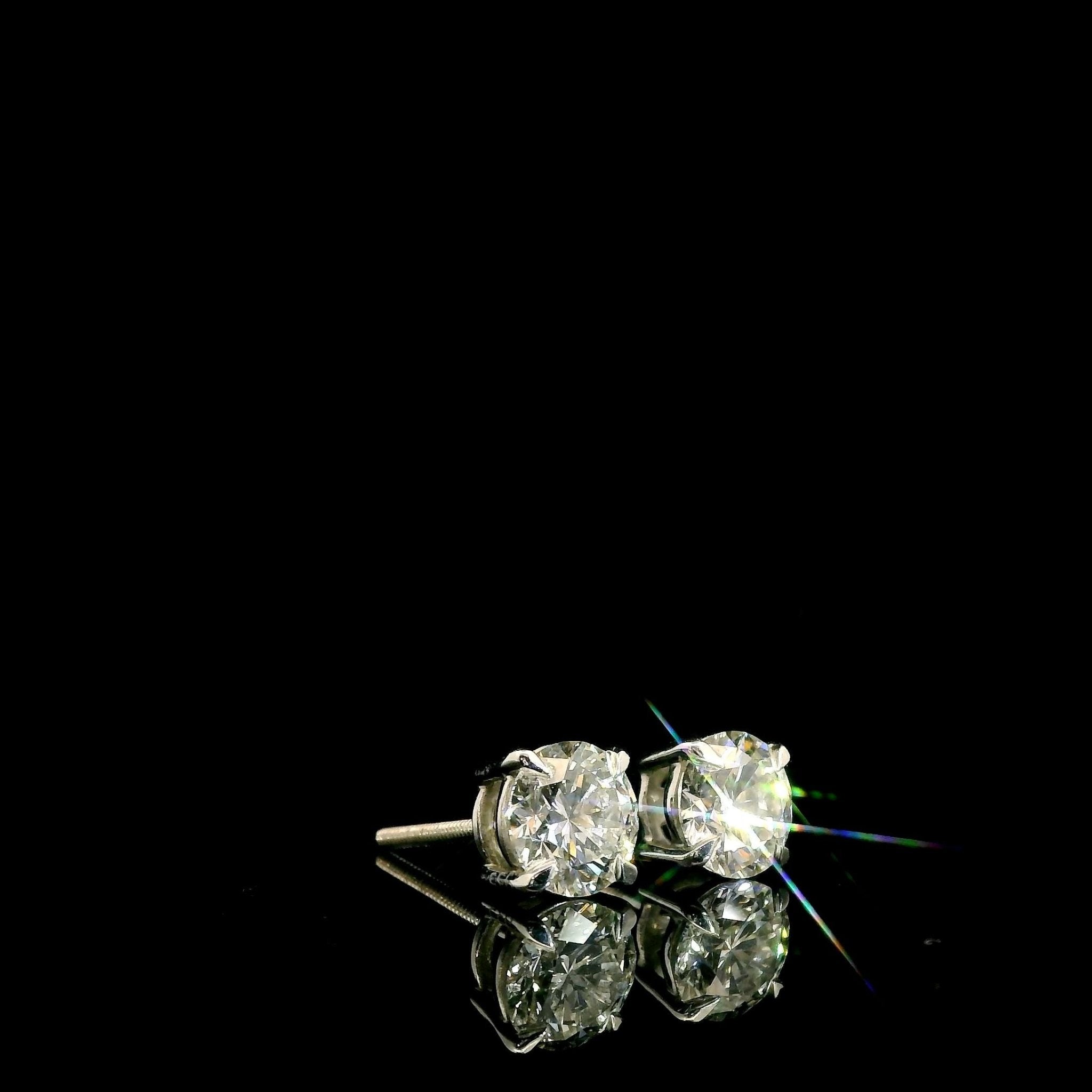 VVS1 Lab Grown Diamond Stud Earrings - The Real Jewelry CompanyThe Real Jewelry CompanyEarrings