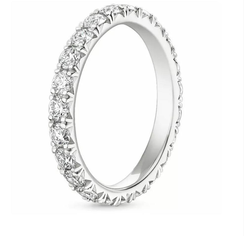 10k Gold 1.8MM Moissanite Eternity Ring - The Real Jewelry CompanyThe Real Jewelry CompanyRings