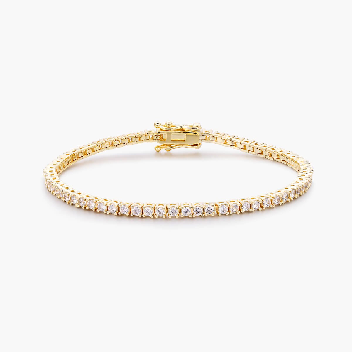 10K Solid Gold 2mm Moissanite Tennis Bracelet - The Real Jewelry CompanyThe Real Jewelry CompanyBracelets