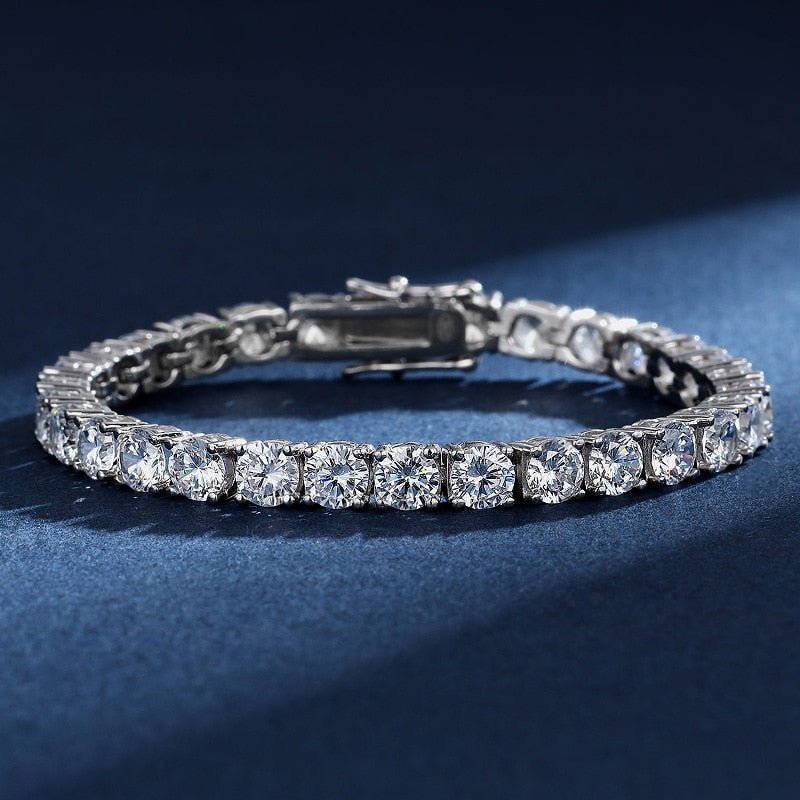 10K Solid Gold 5mm Moissanite Tennis Bracelet - The Real Jewelry CompanyThe Real Jewelry CompanyBracelets