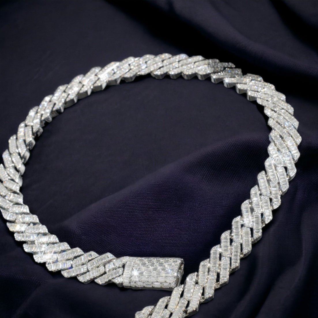15MM Full Emerald Cut Moissanite Cuban Chain - The Real Jewelry CompanyThe Real Jewelry CompanyNecklaces
