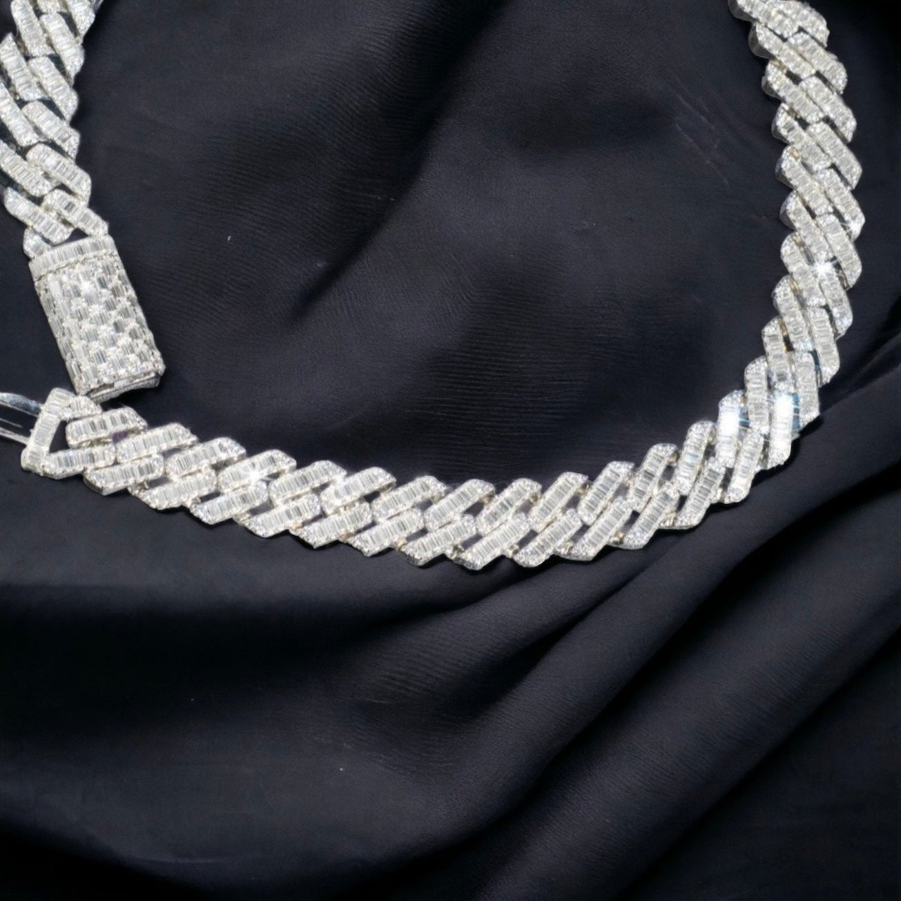 15MM Full Emerald Cut Moissanite Cuban Chain - The Real Jewelry CompanyThe Real Jewelry CompanyNecklaces