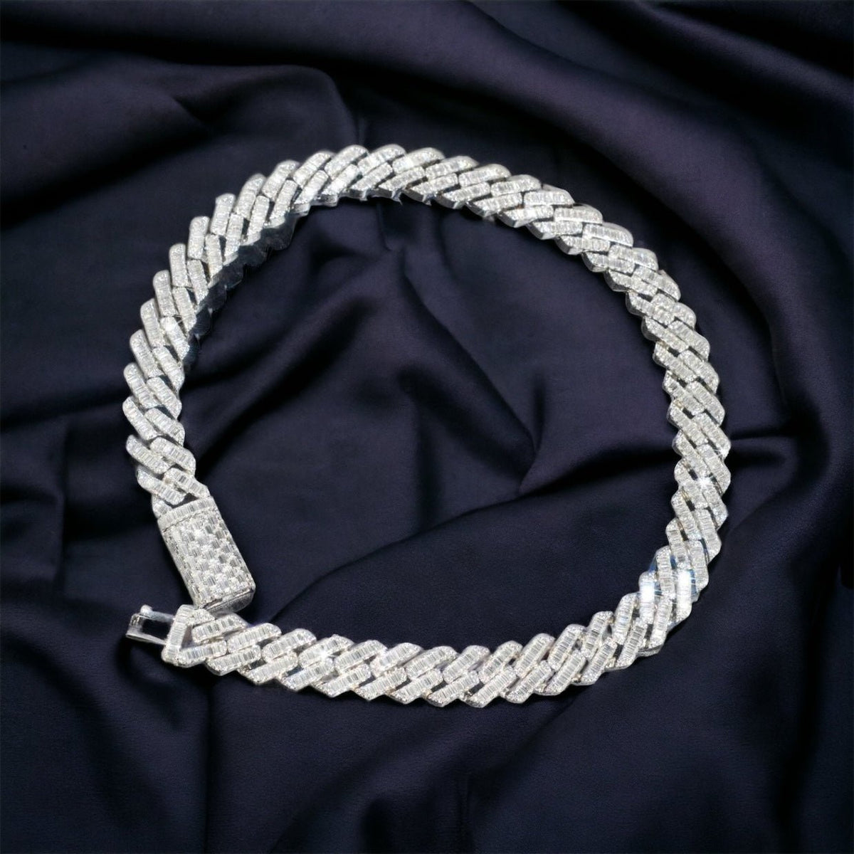 15MM Full Emerald Cut Moissanite Cuban Chain - The Real Jewelry CompanyThe Real Jewelry CompanyNecklaces