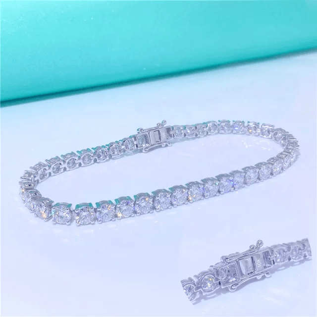 4mm Moissanite Tennis Bracelet - The Real Jewelry Company