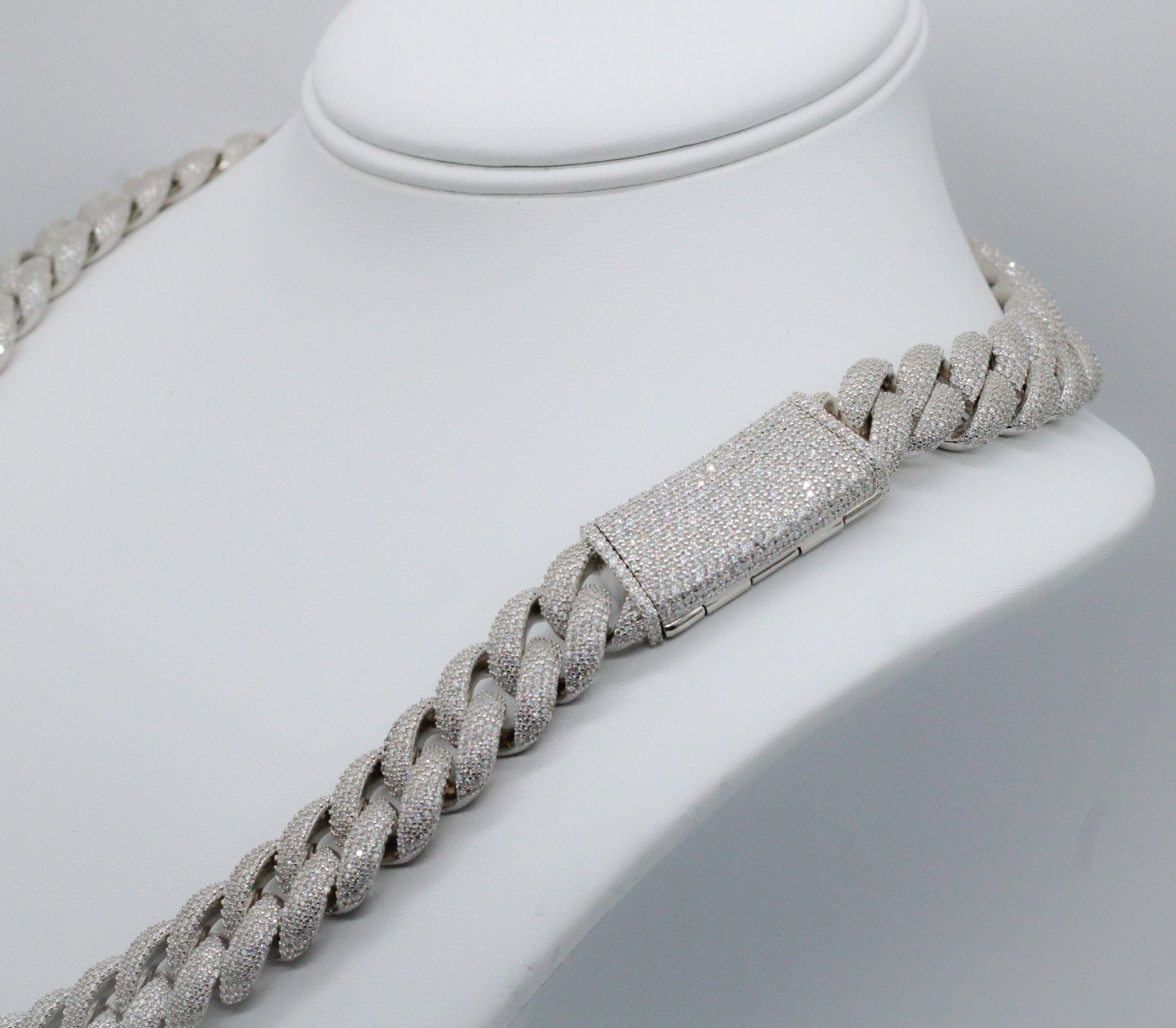 16MM Miami Link Crushed Ice Chain - The Real Jewelry CompanyThe Real Jewelry CompanyNecklaces