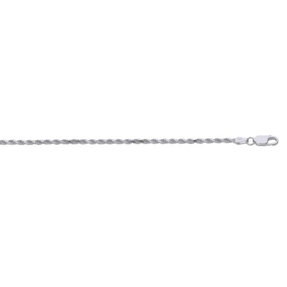 2.2mm Silver Rope Chain - The Real Jewelry CompanyThe Real Jewelry CompanyNecklaces